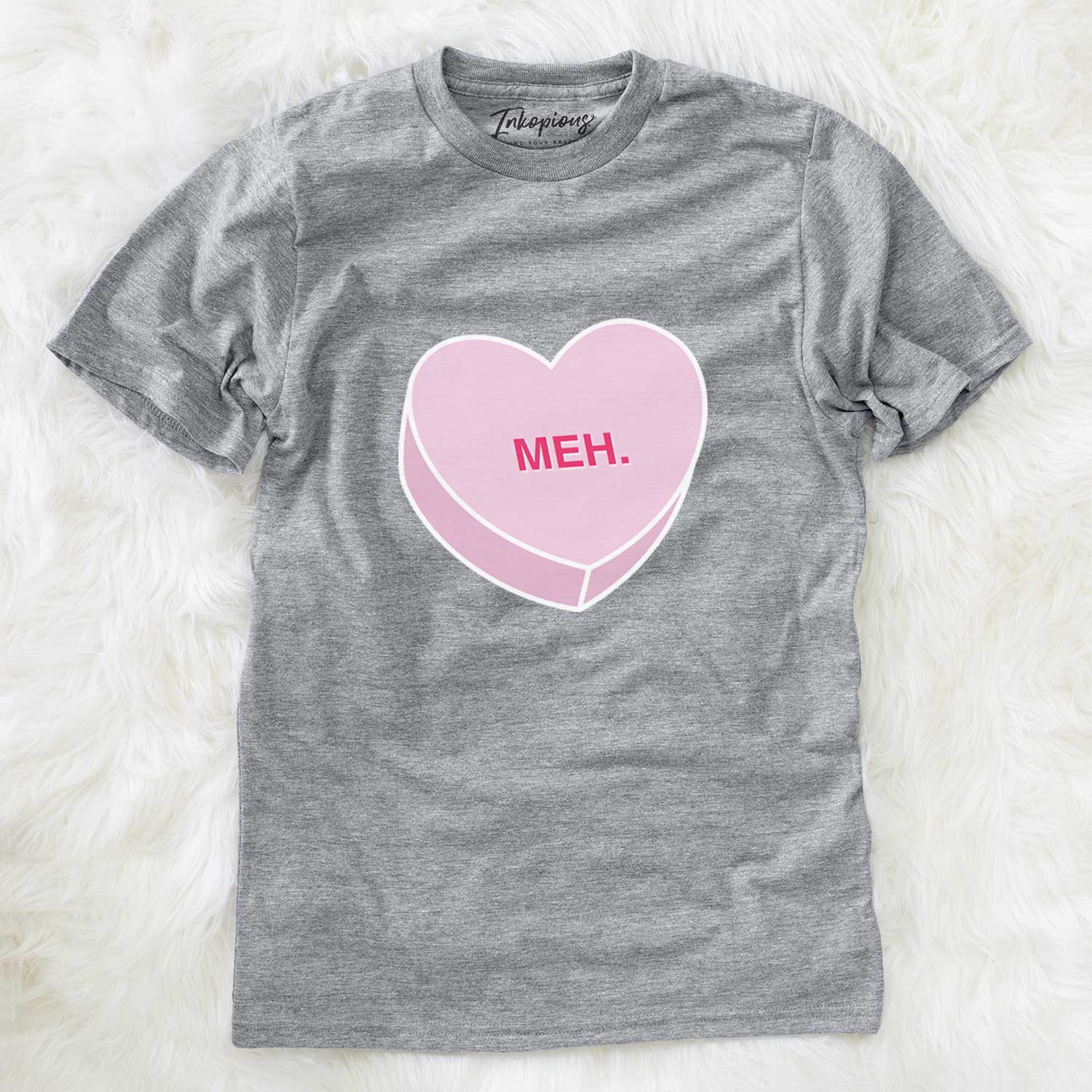 Meh Valentine Candy Heart  - Unisex Crewneck