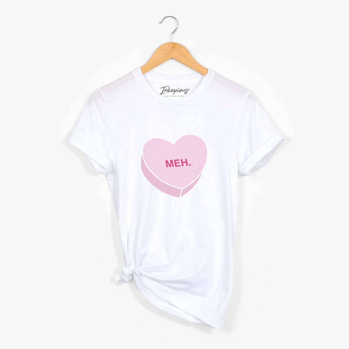 Meh Valentine Candy Heart  - Unisex Crewneck