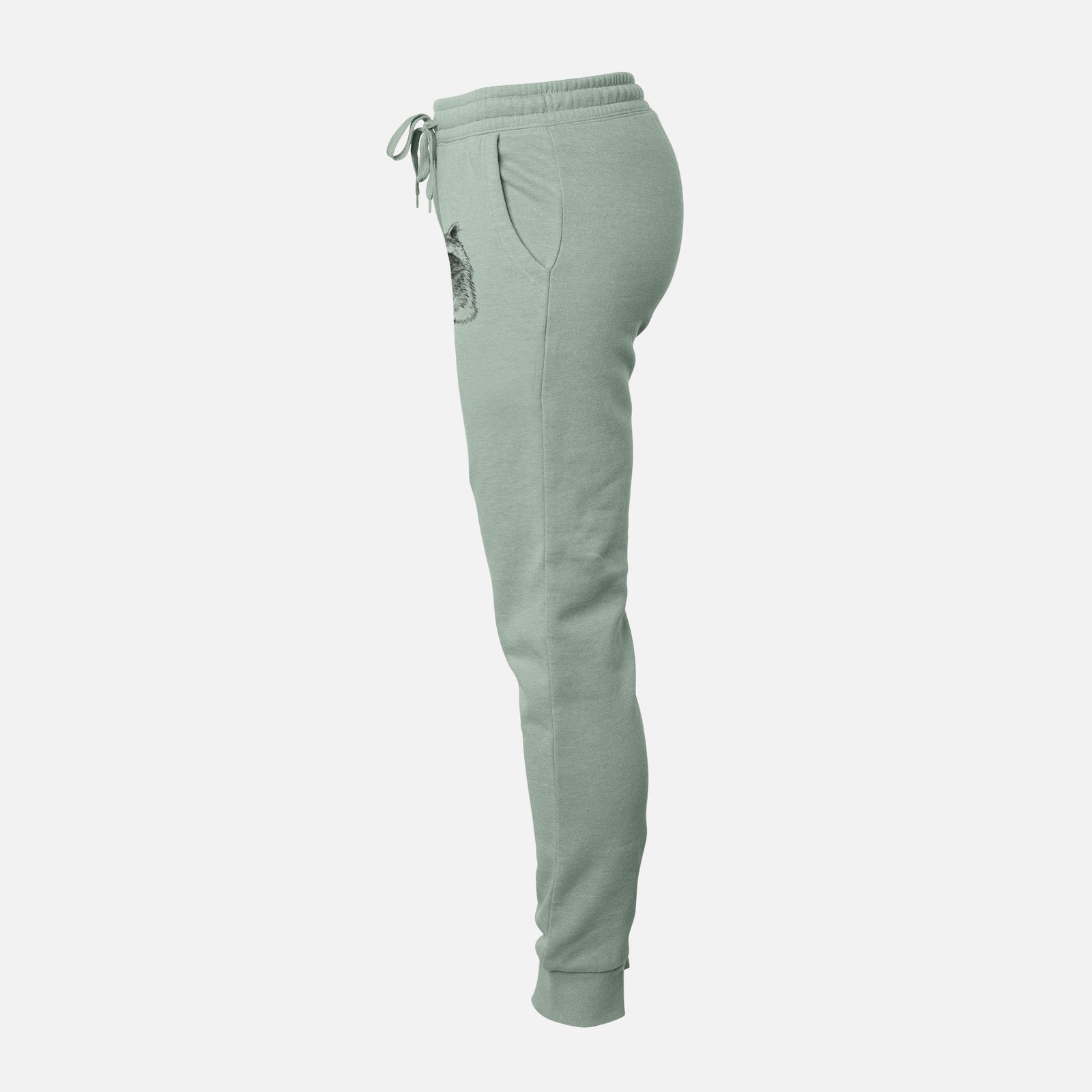 Doodled Delta the German Shepherd - Women's Cali Wave Joggers