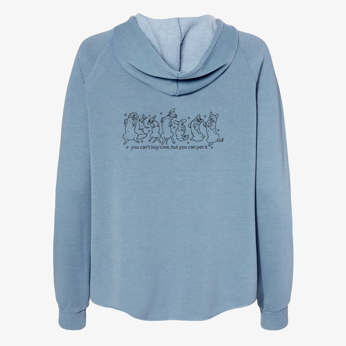 You Can't Buy Love but You Can Pet It - Women's Cali Wave Zip-Up Sweatshirt