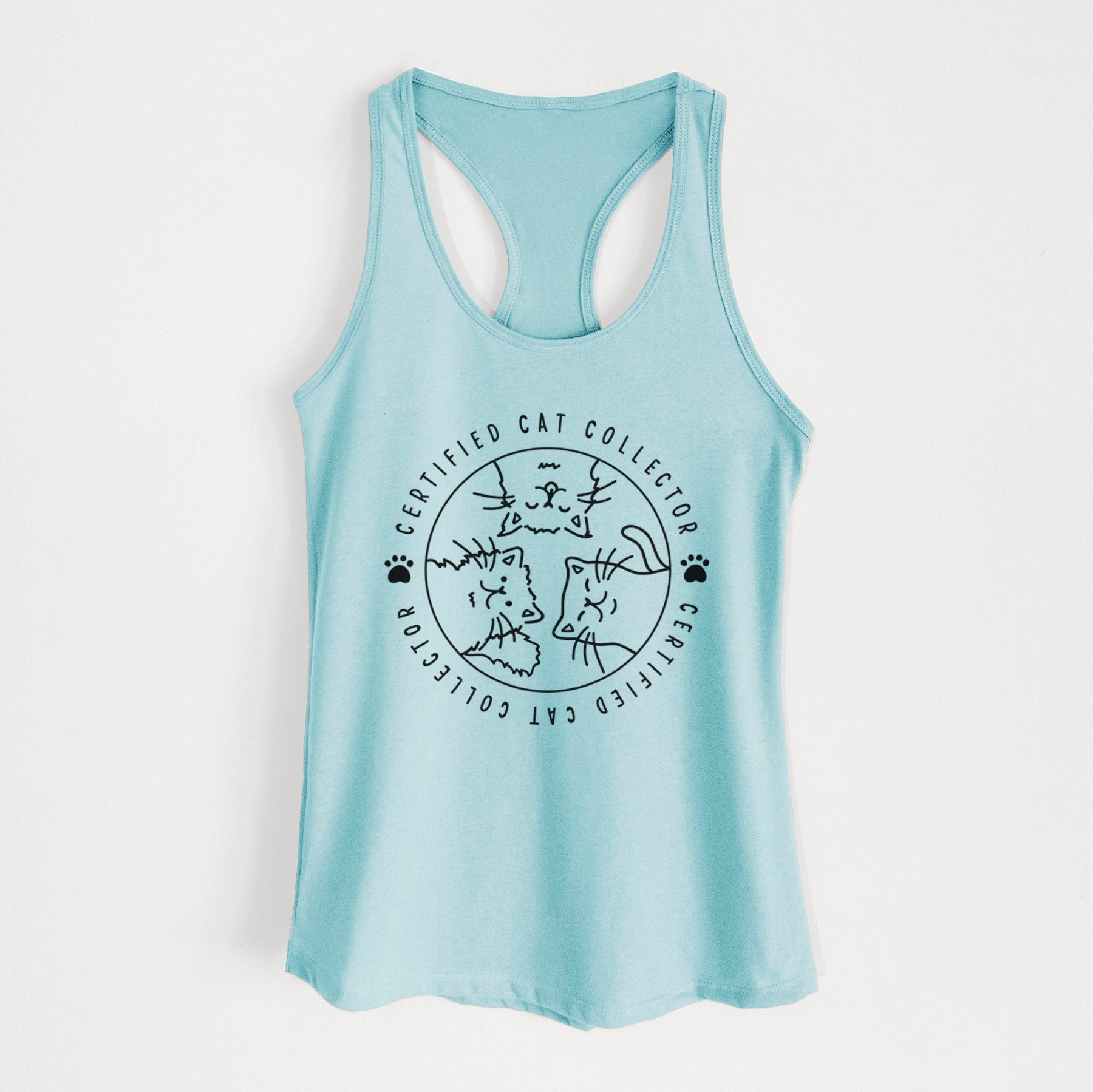 Certified Cat Collector - Women's Racerback Tanktop