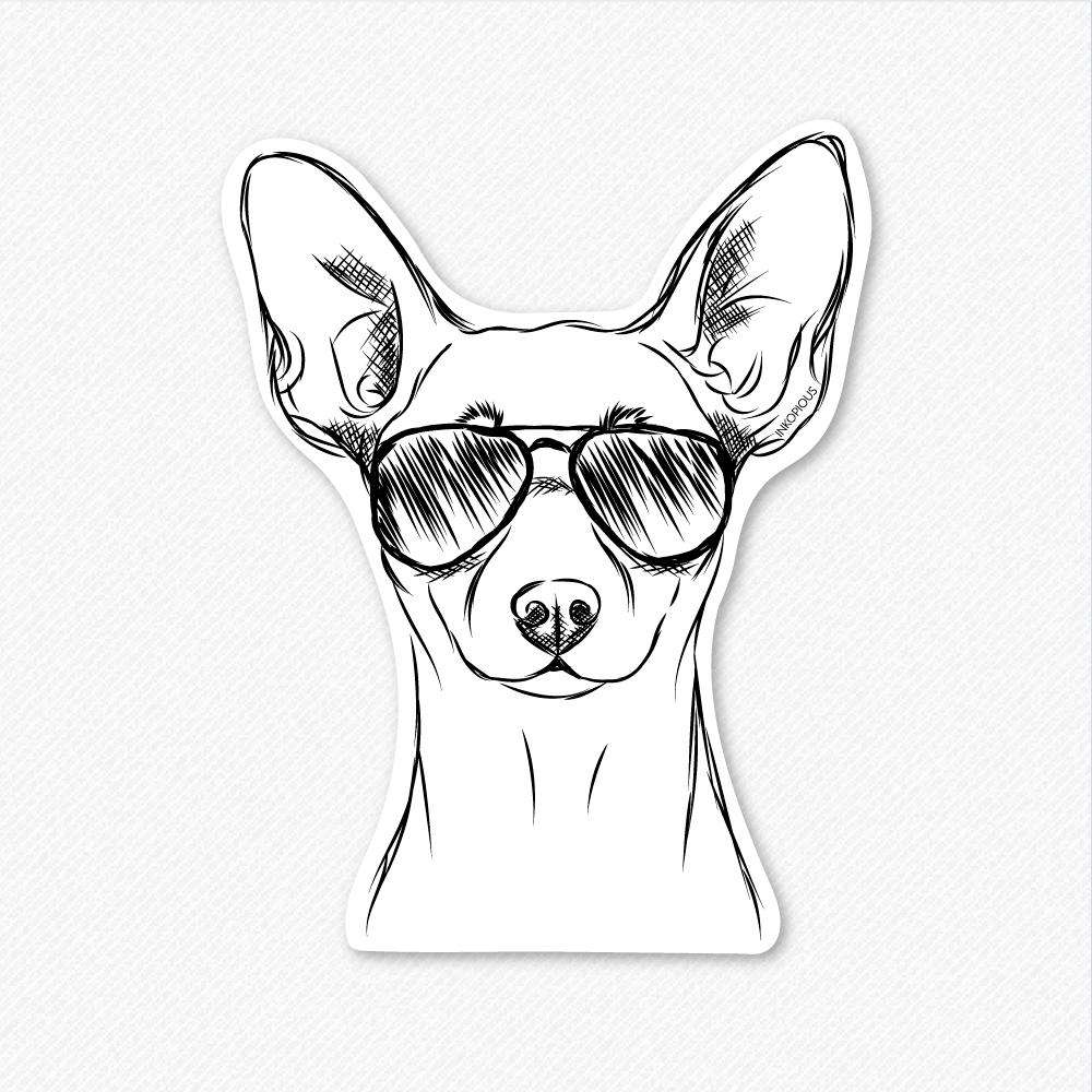 Chillie the Min Pin - Decal Sticker