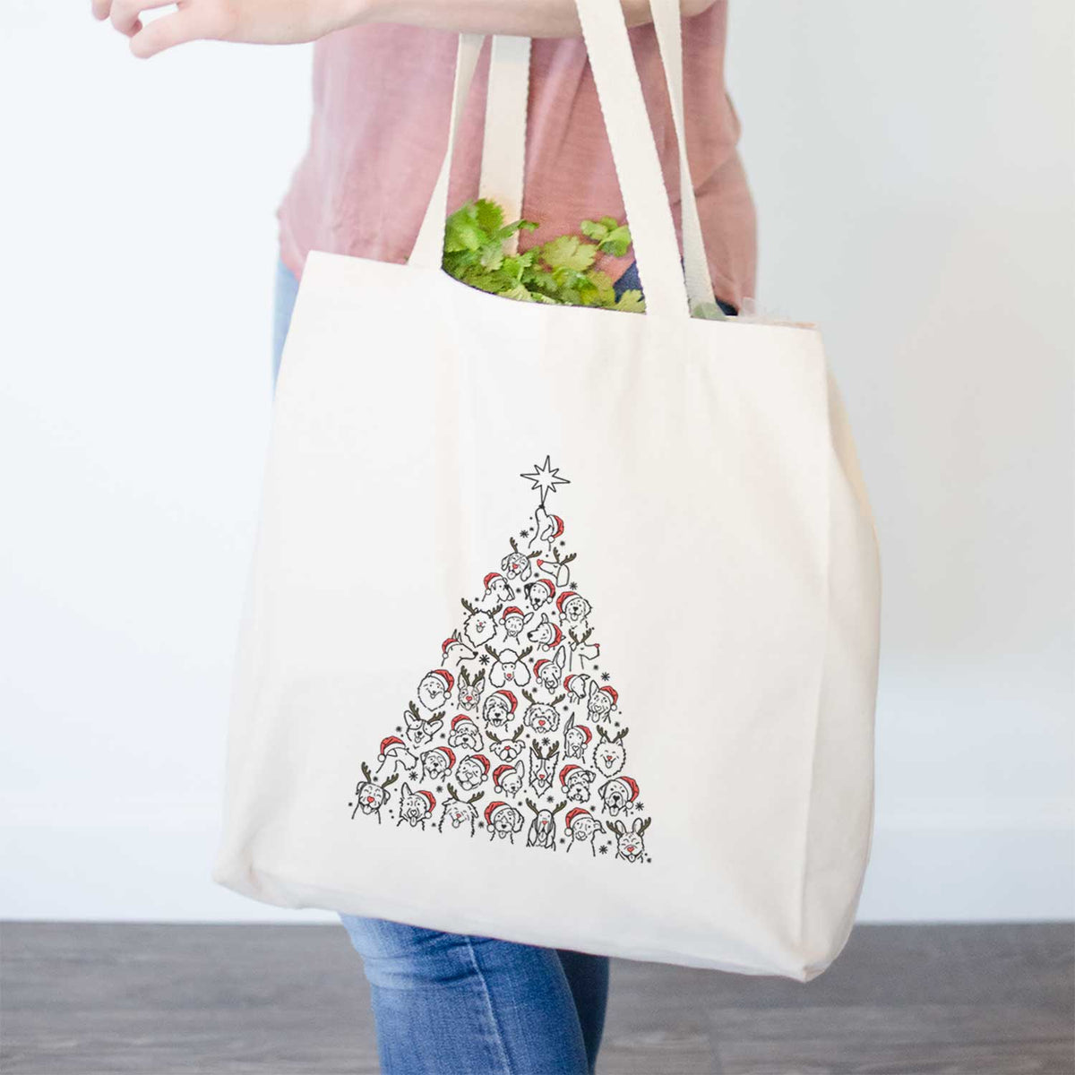 Christmas Tree of Dogs - Tote Bag