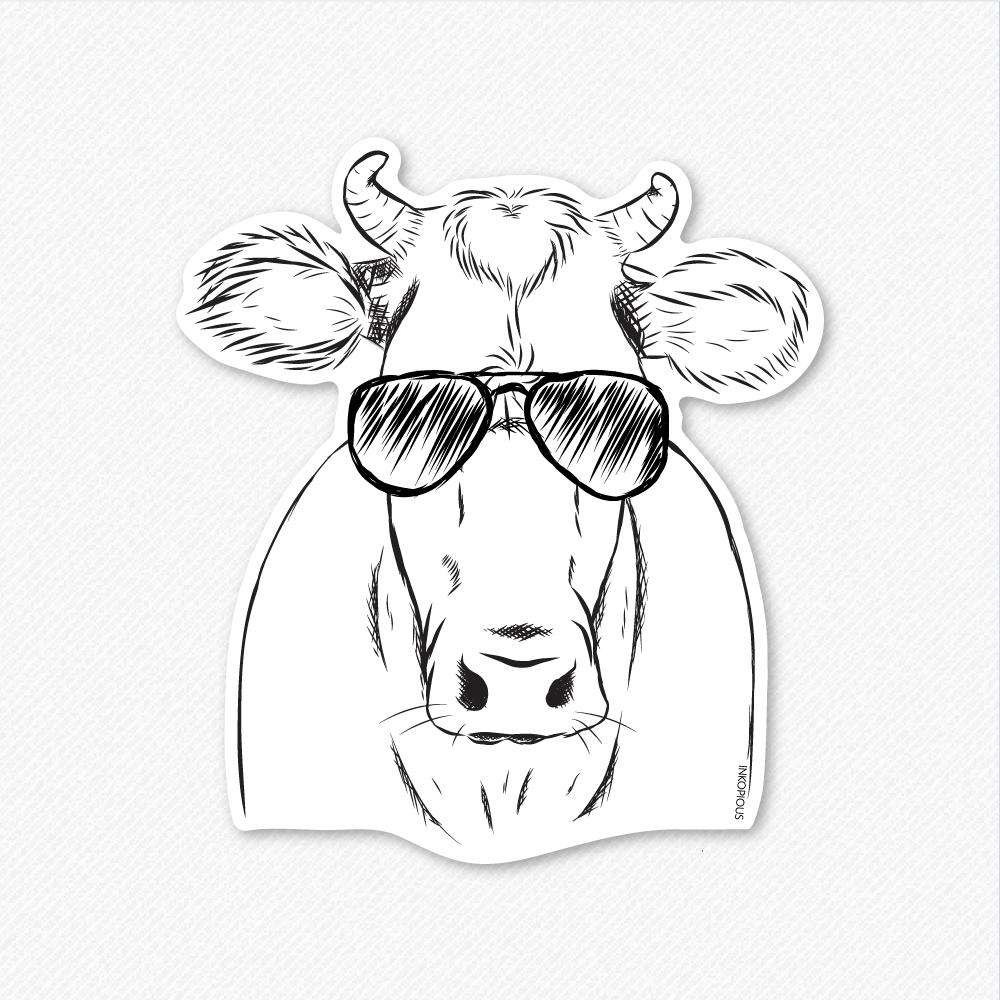 Cruz the Cow - Decal Sticker