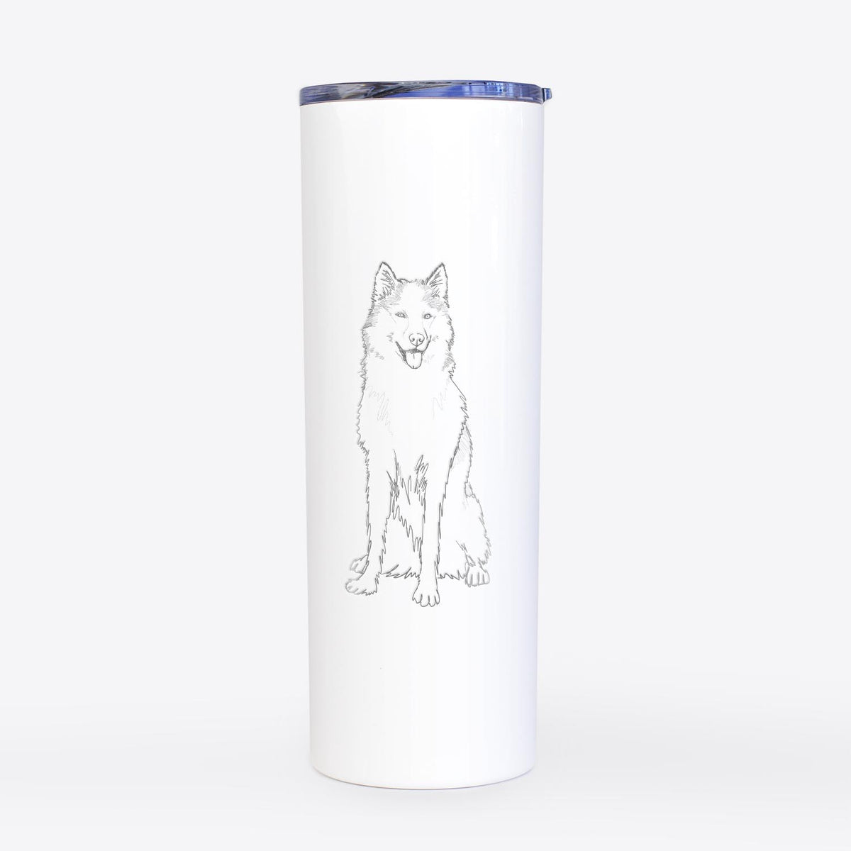 Doodled Allie the Siberian Husky - 20oz Skinny Tumbler