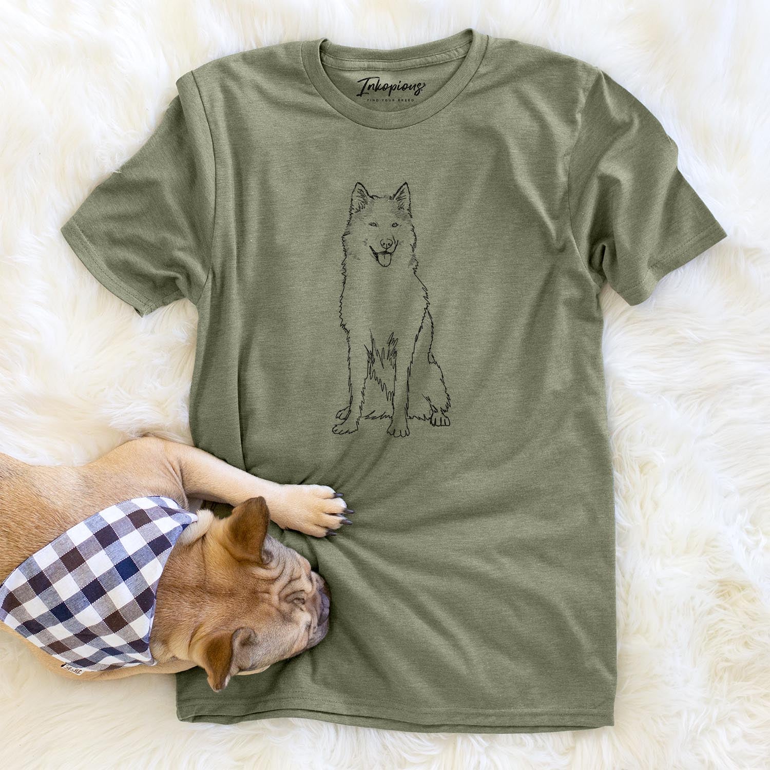 Doodled Allie the Siberian Husky - Unisex Crewneck