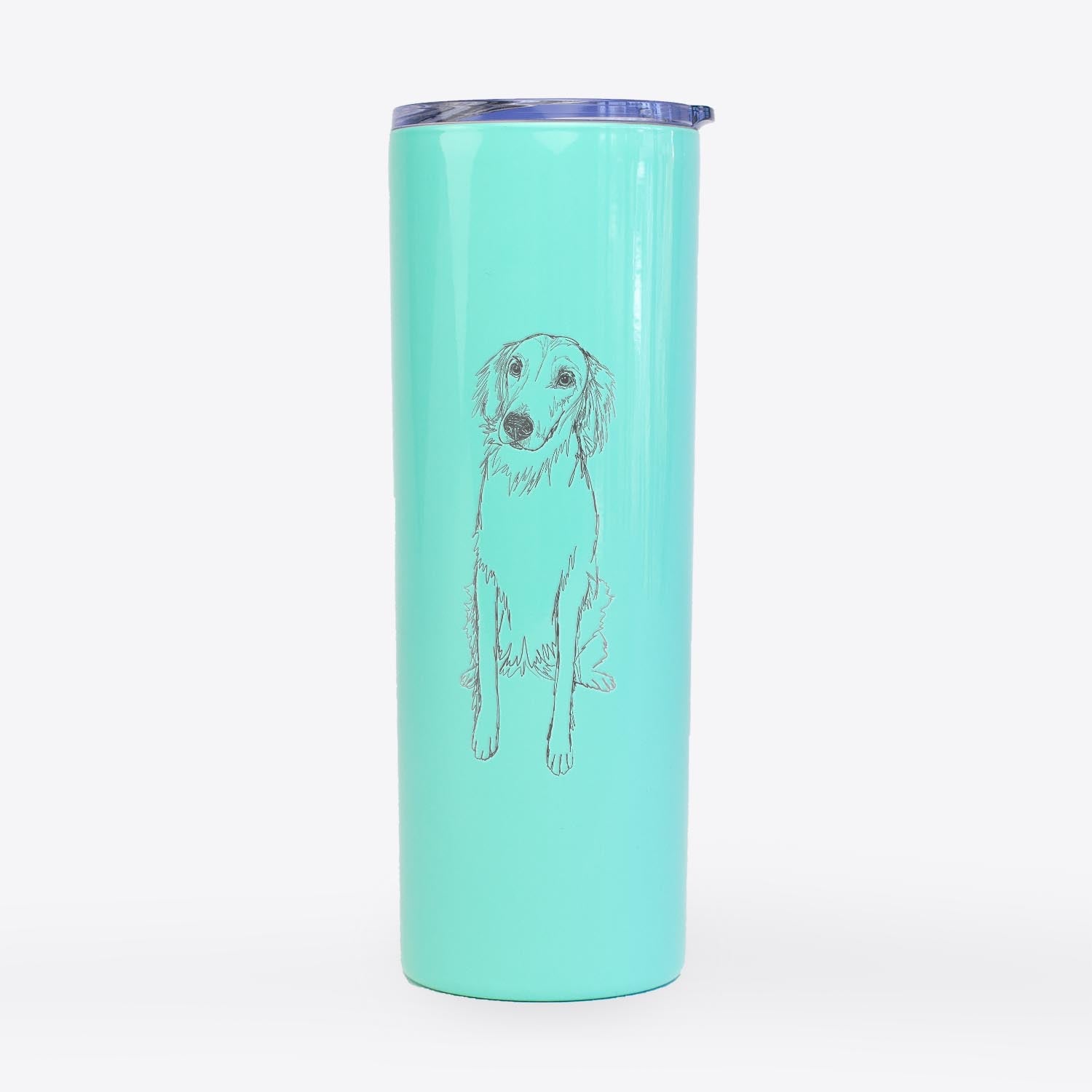 Doodled Amelia the Golden Retriever - 20oz Skinny Tumbler