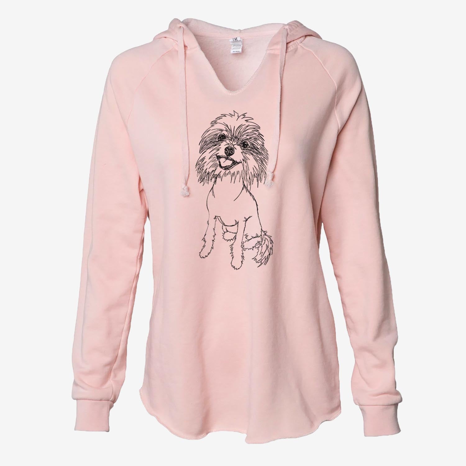 Doodled Ava the Chinese Crested - Cali Wave Hooded Sweatshirt