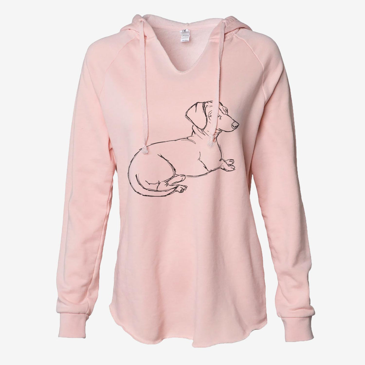 Doodled Bambi the Dachshund - Cali Wave Hooded Sweatshirt