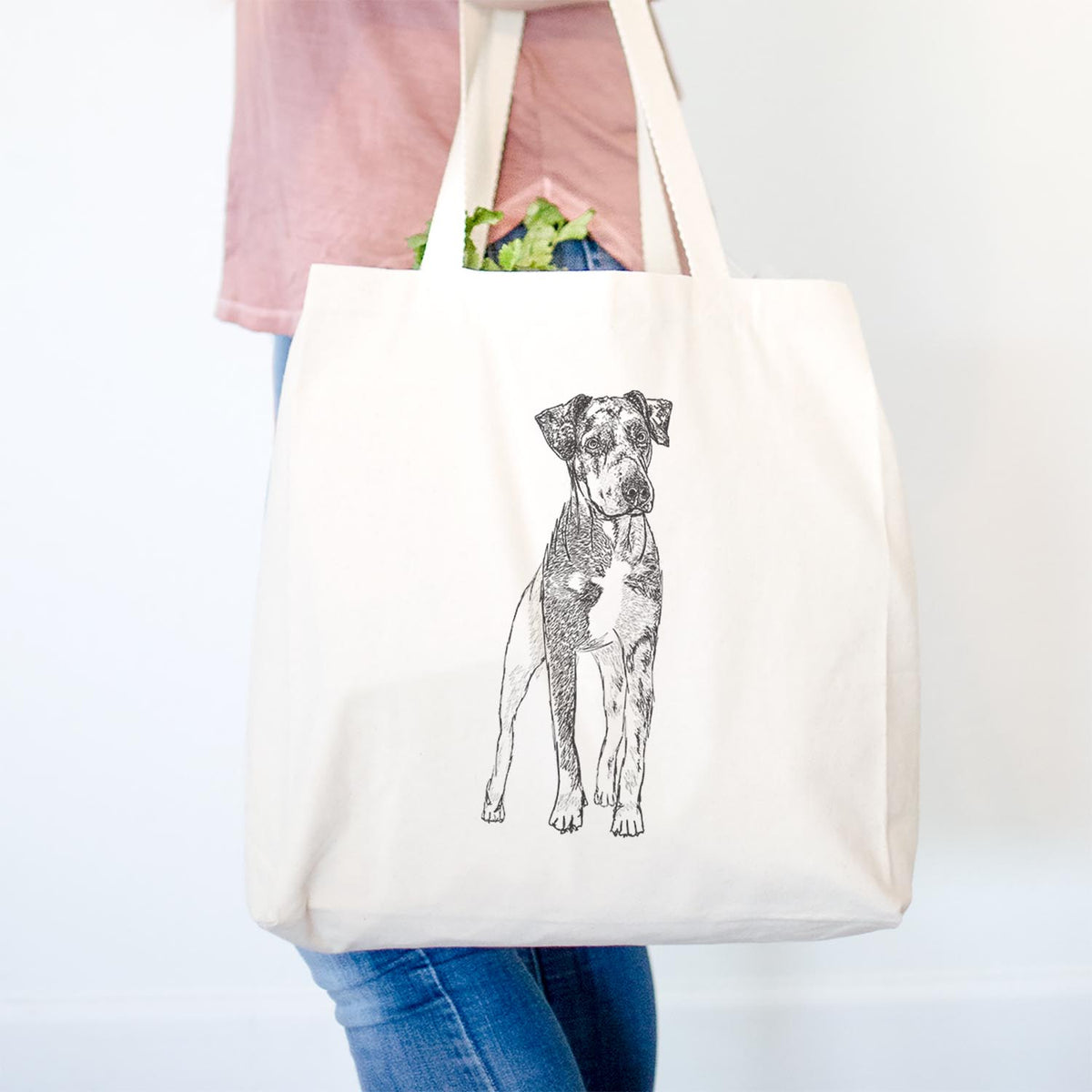 Doodled Bane the Catahoula - Tote Bag