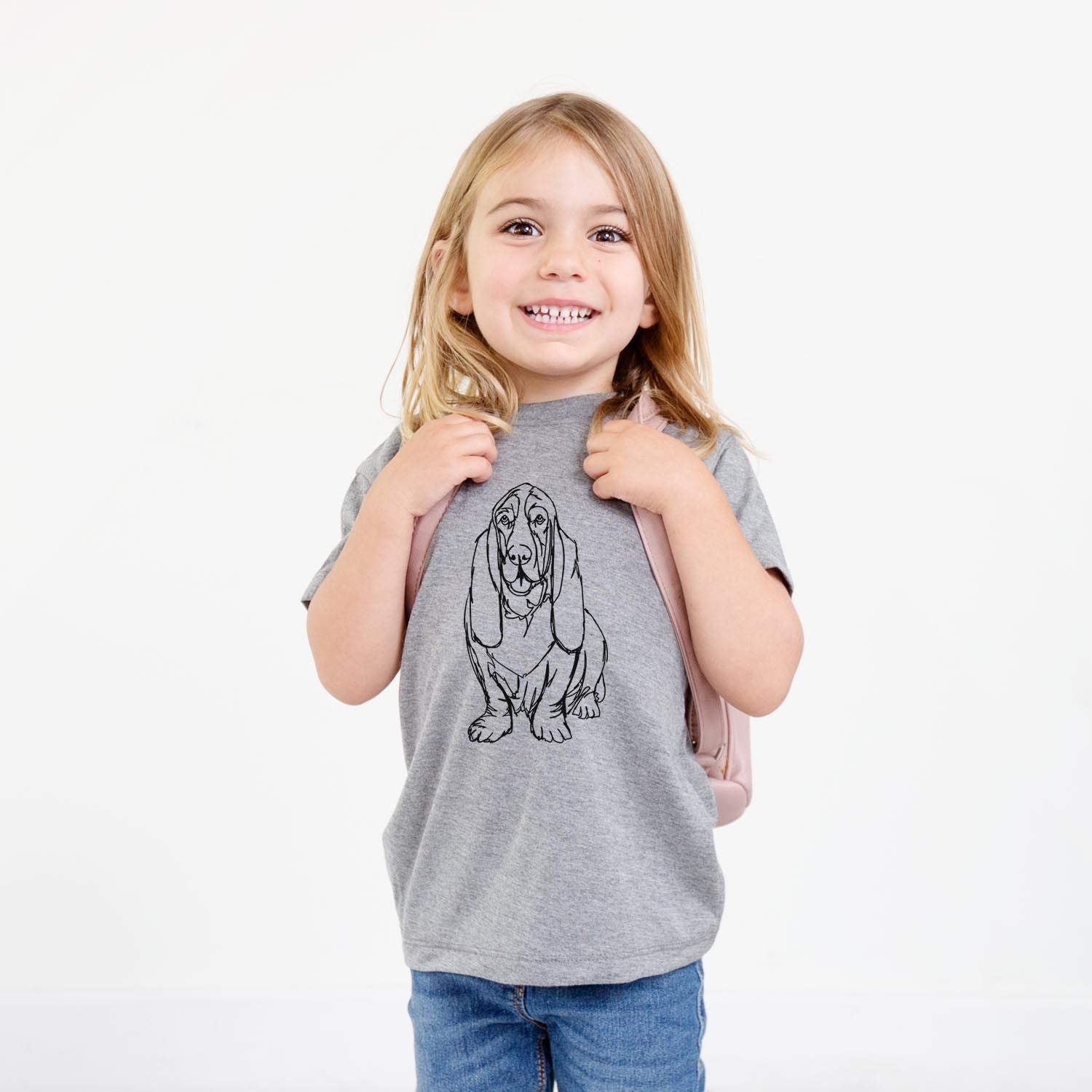 Doodled Basset Hound - Kids/Youth/Toddler Shirt