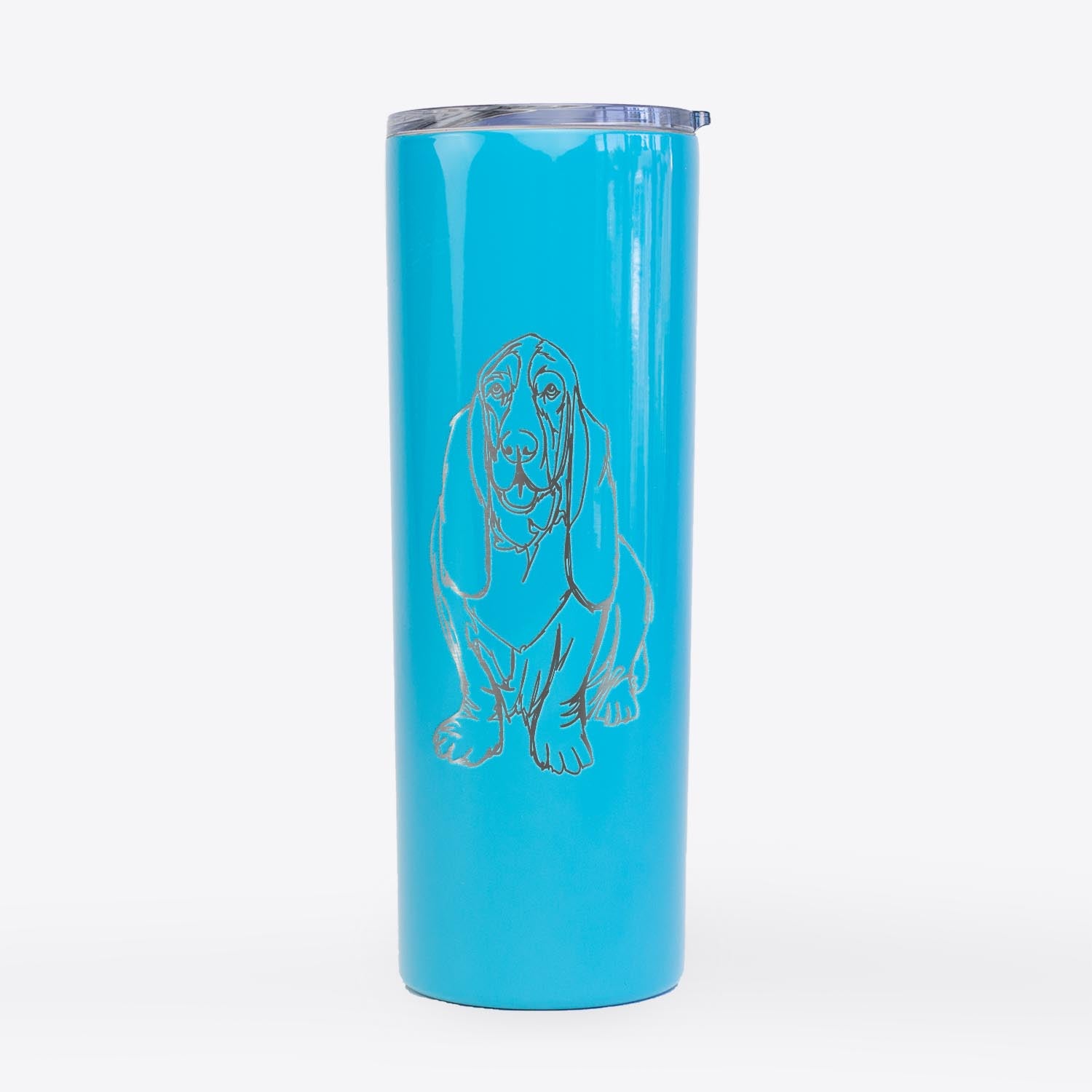 Doodled Basset Hound - 20oz Skinny Tumbler