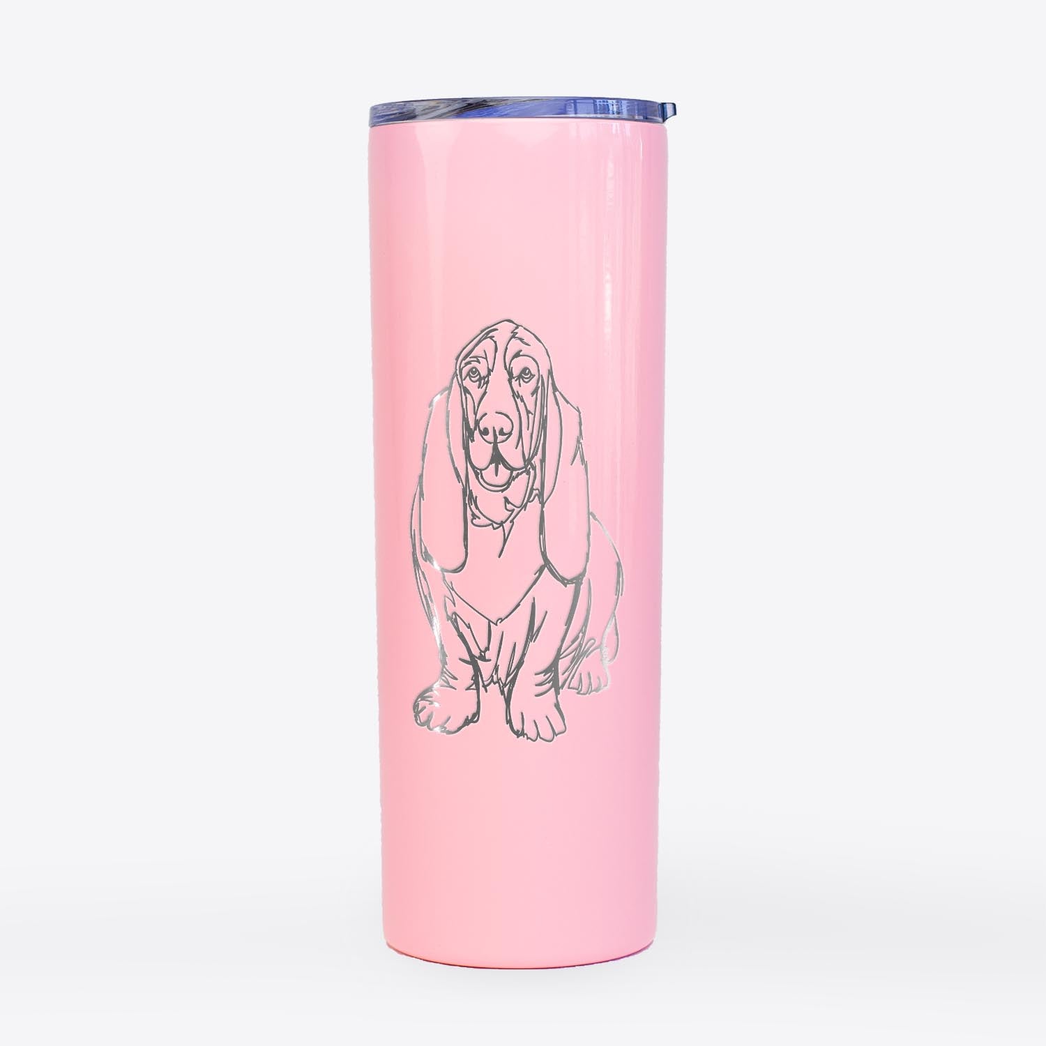 Doodled Basset Hound - 20oz Skinny Tumbler