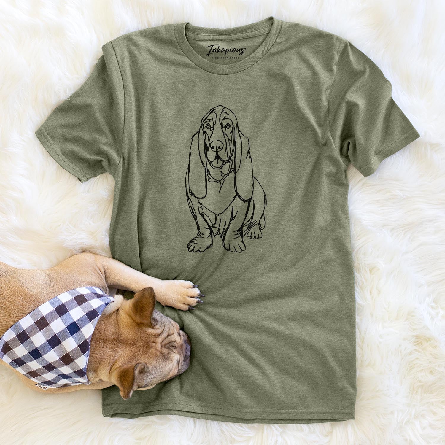 Doodled Basset Hound - Unisex Crewneck