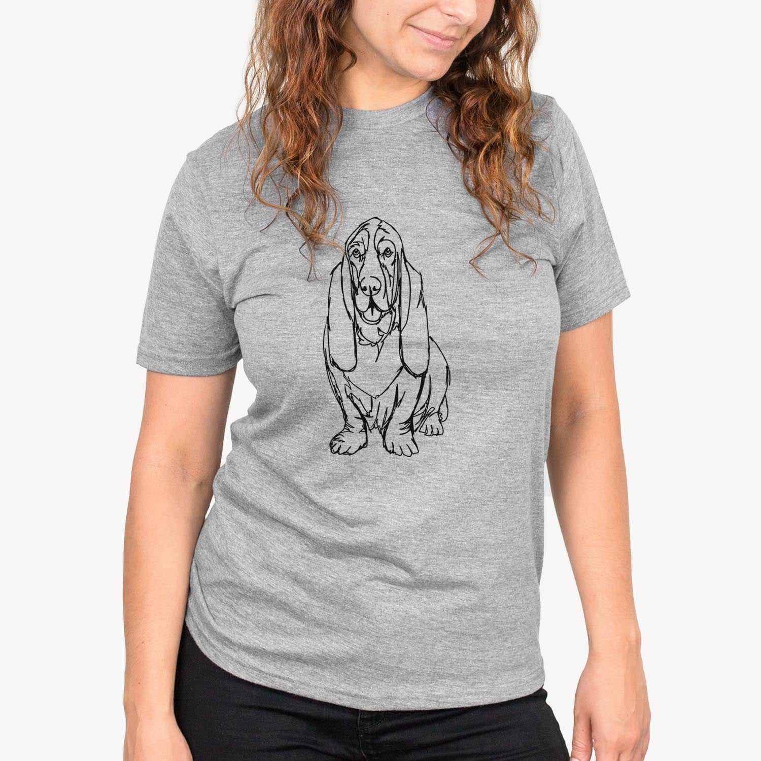 Doodled Basset Hound - Unisex Crewneck