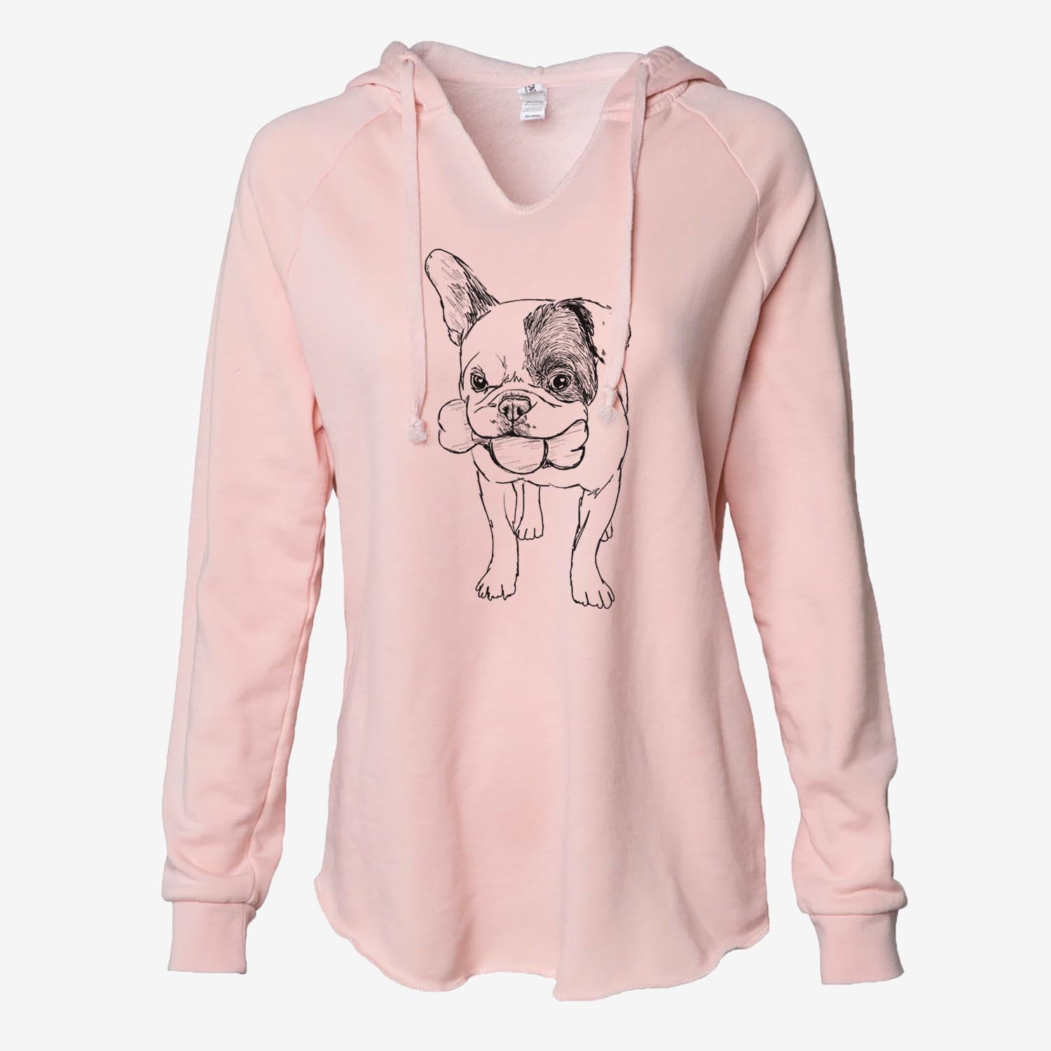 Doodled Beau the French Bulldog - Cali Wave Hooded Sweatshirt