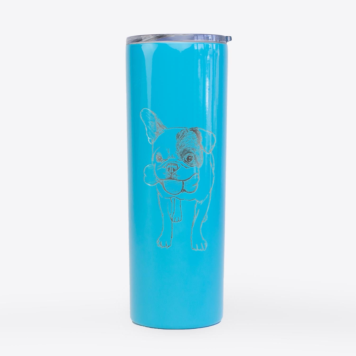 Doodled Beau the French Bulldog - 20oz Skinny Tumbler