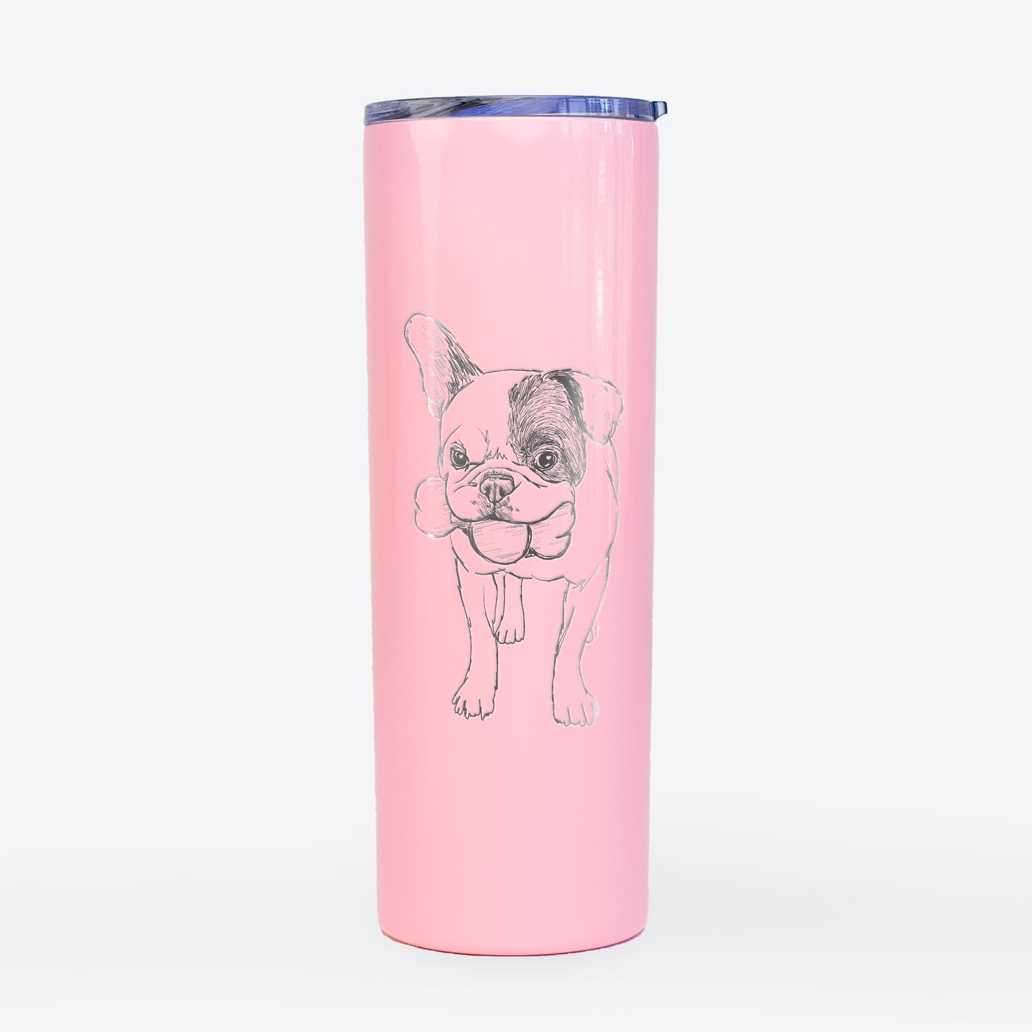 Doodled Beau the French Bulldog - 20oz Skinny Tumbler