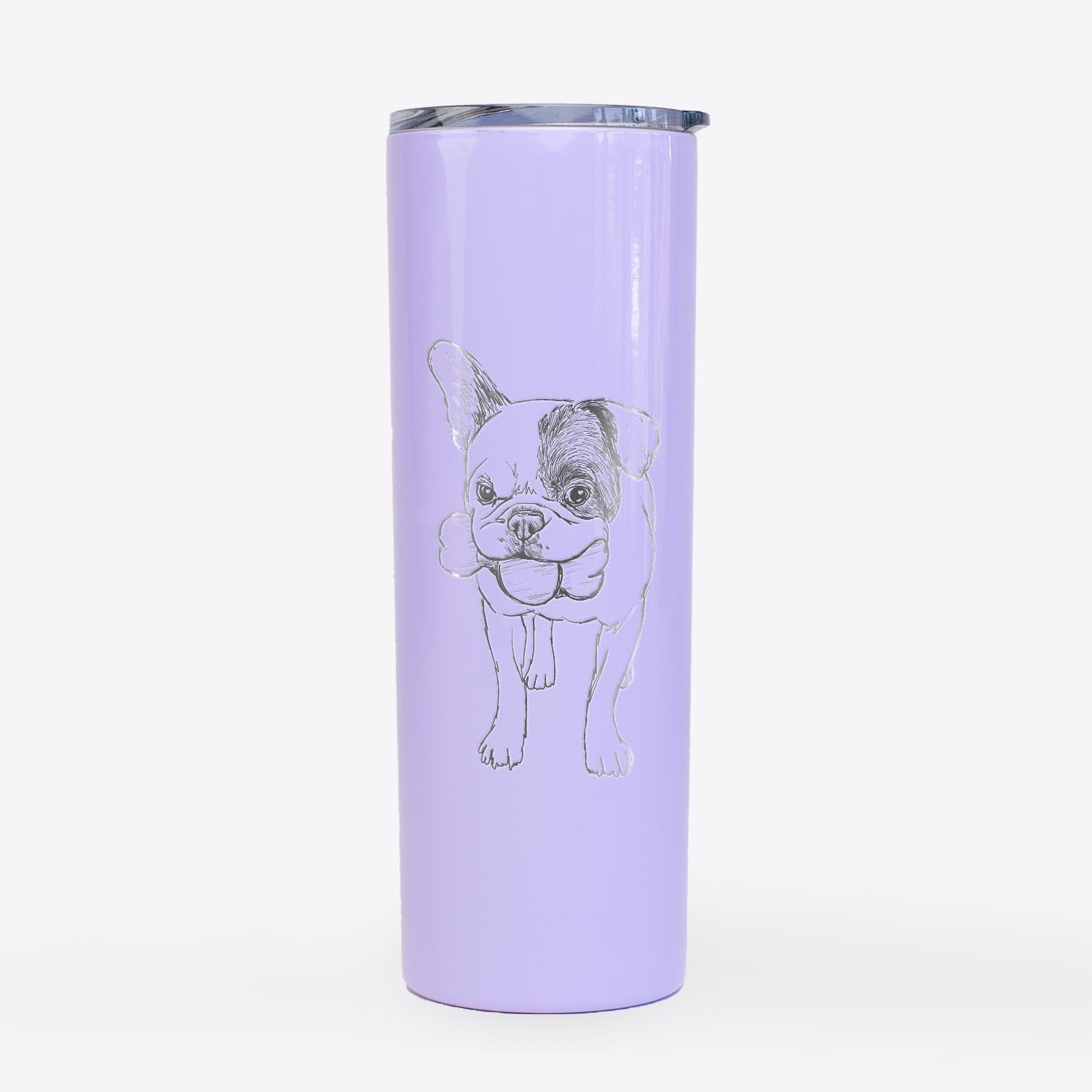 Doodled Beau the French Bulldog - 20oz Skinny Tumbler