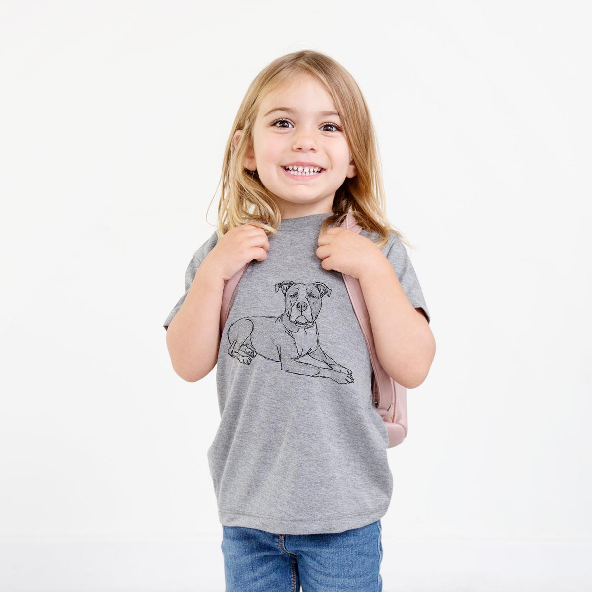 Doodled Bella the Pitbull - Kids/Youth/Toddler Shirt