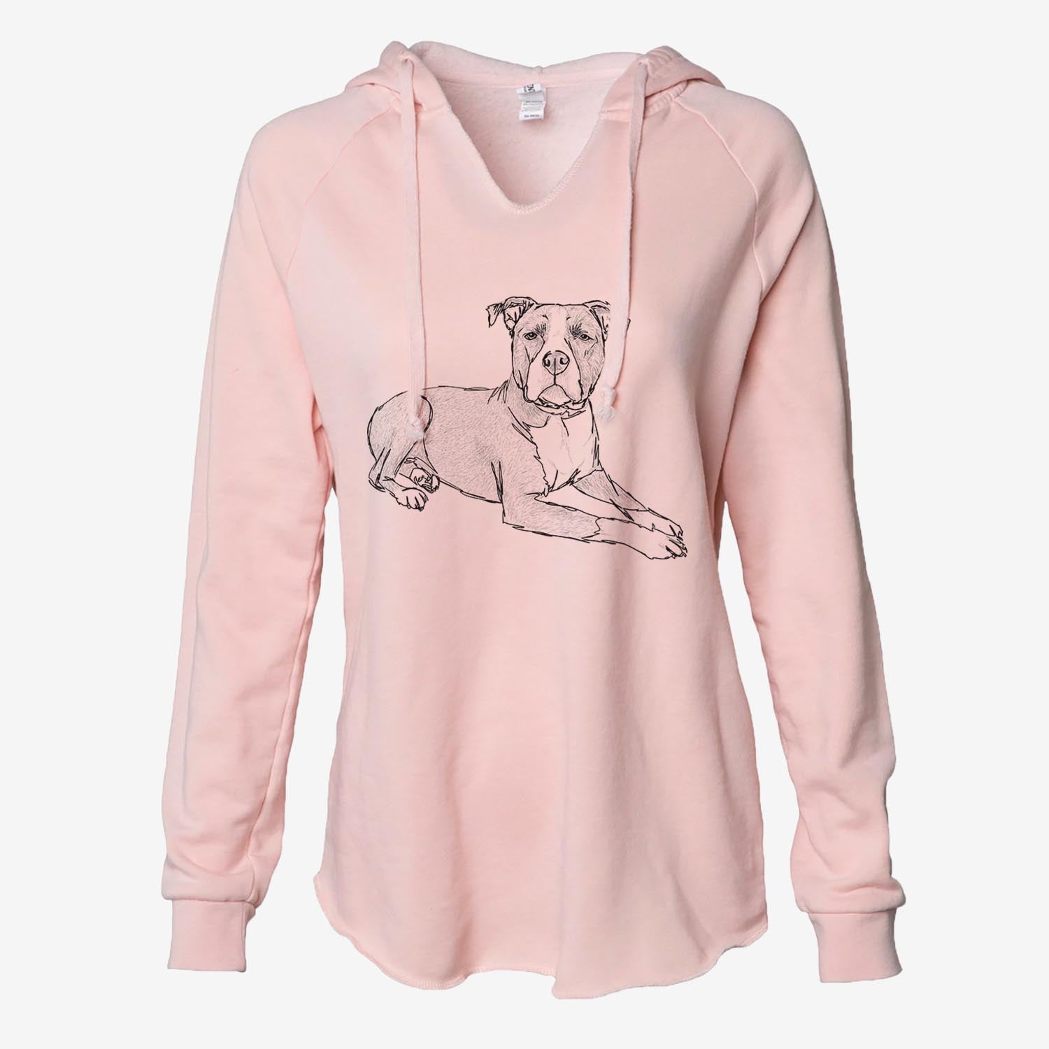 Doodled Bella the Pitbull - Cali Wave Hooded Sweatshirt