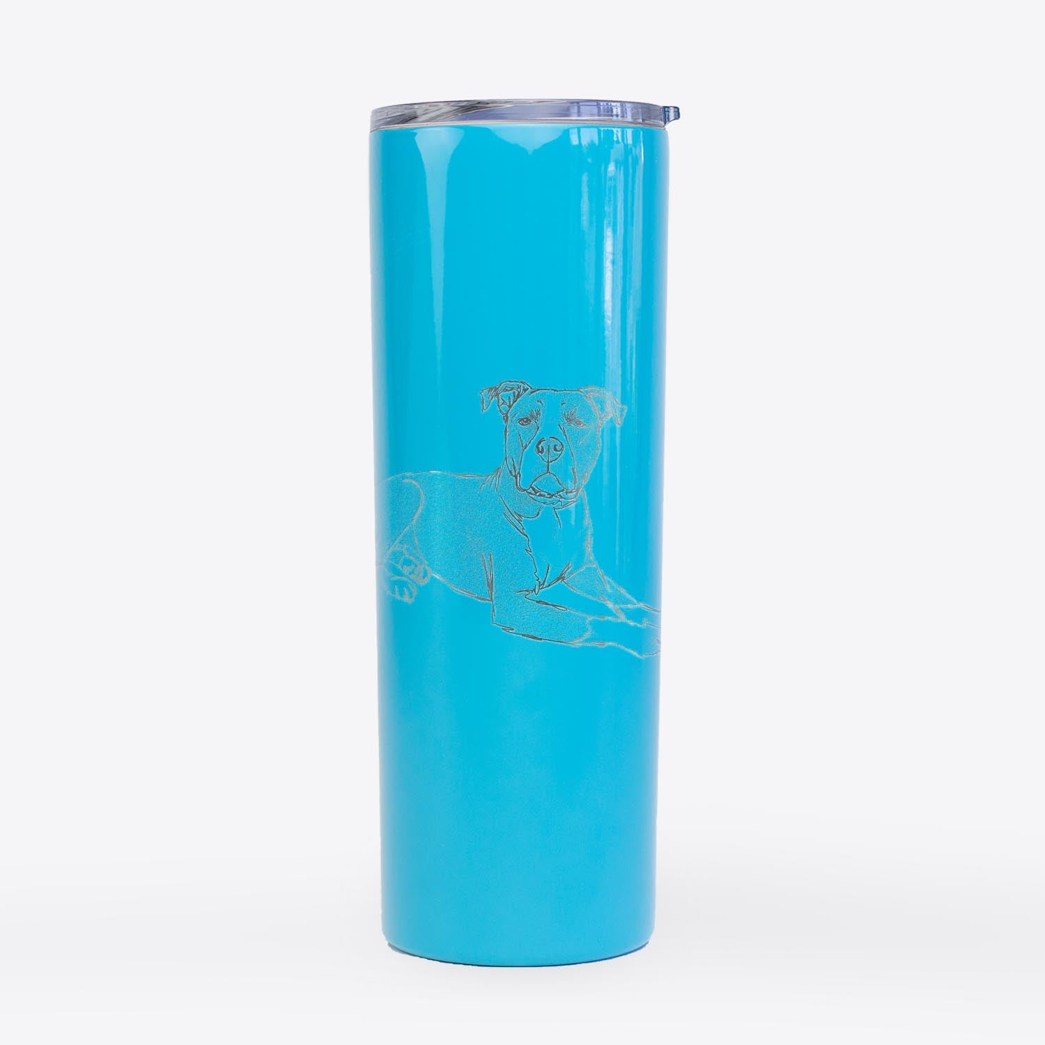 Doodled Bella the Pitbull - 20oz Skinny Tumbler