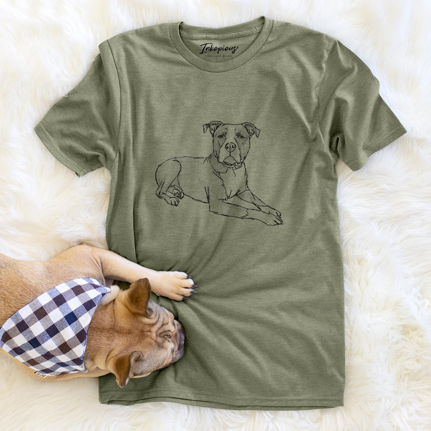 Doodled Bella the Pitbull - Unisex Crewneck