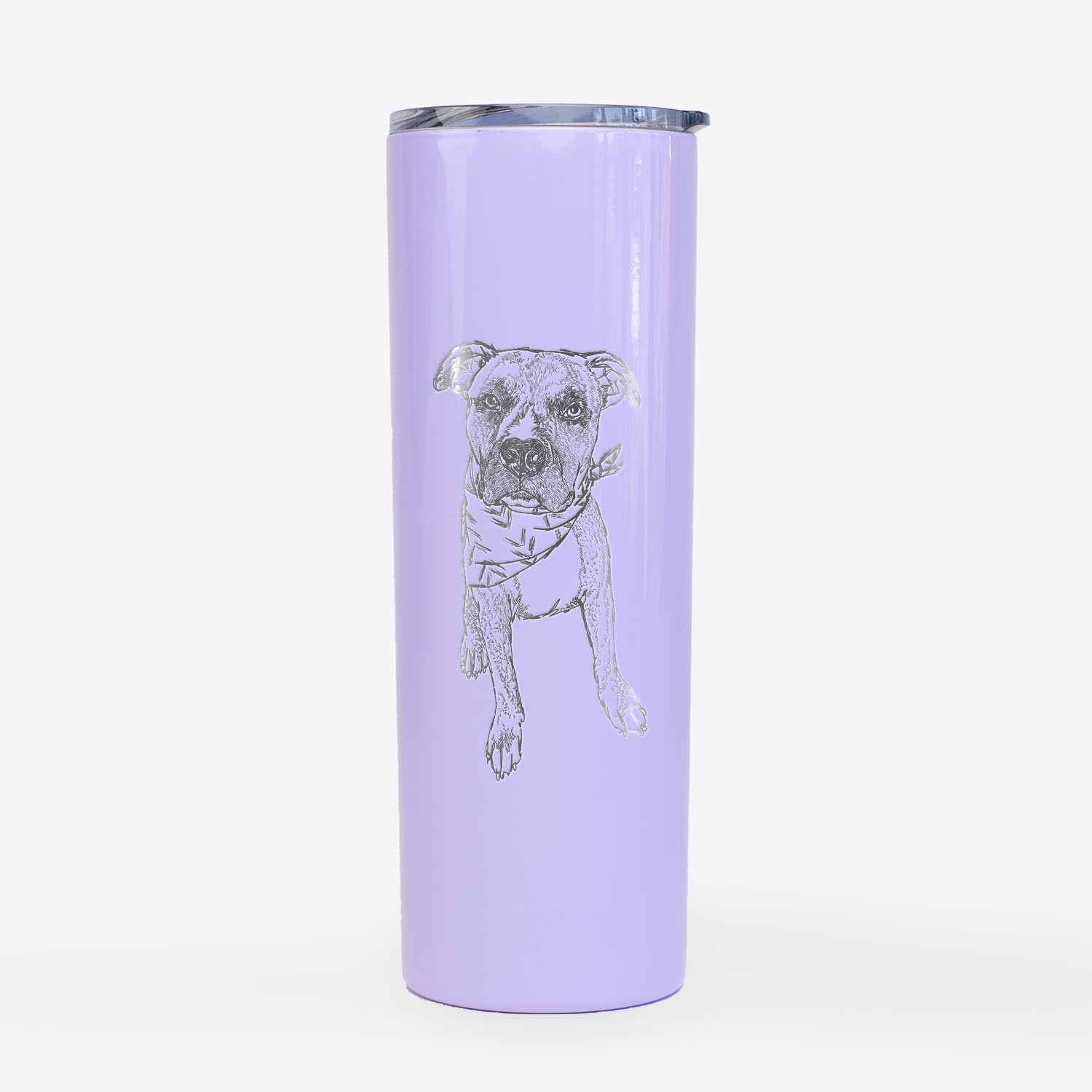 Doodled Benny the American Staffordshire Boxer Mix - 20oz Skinny Tumbler