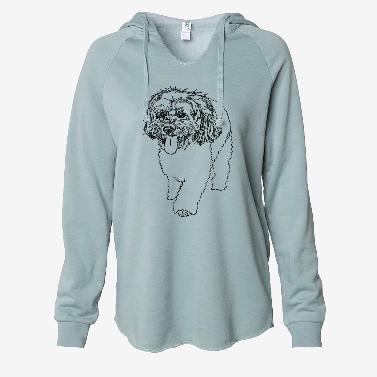 Doodled Benson the Havanese - Cali Wave Hooded Sweatshirt