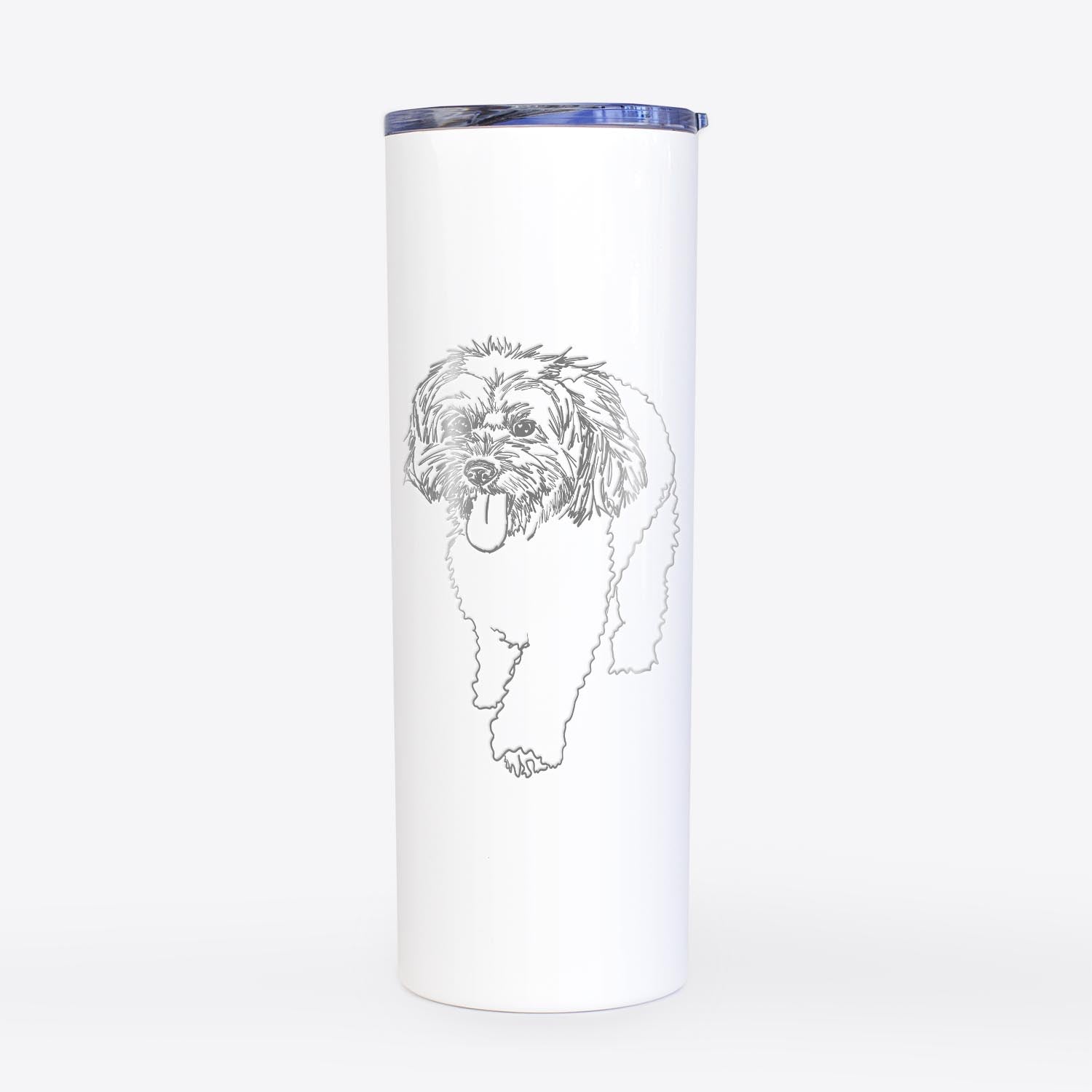 Doodled Benson the Havanese - 20oz Skinny Tumbler