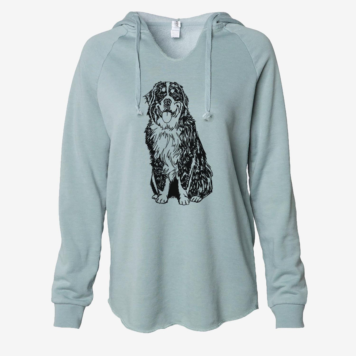 Doodled Bernese Mountain Dog - Cali Wave Hooded Sweatshirt