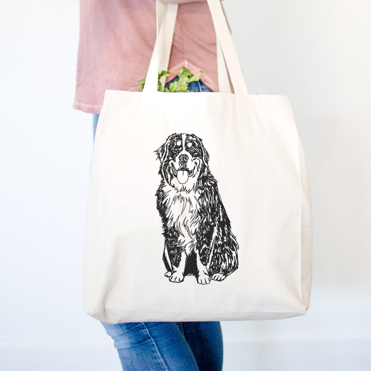 Doodled Bernese Mountain Dog - Tote Bag