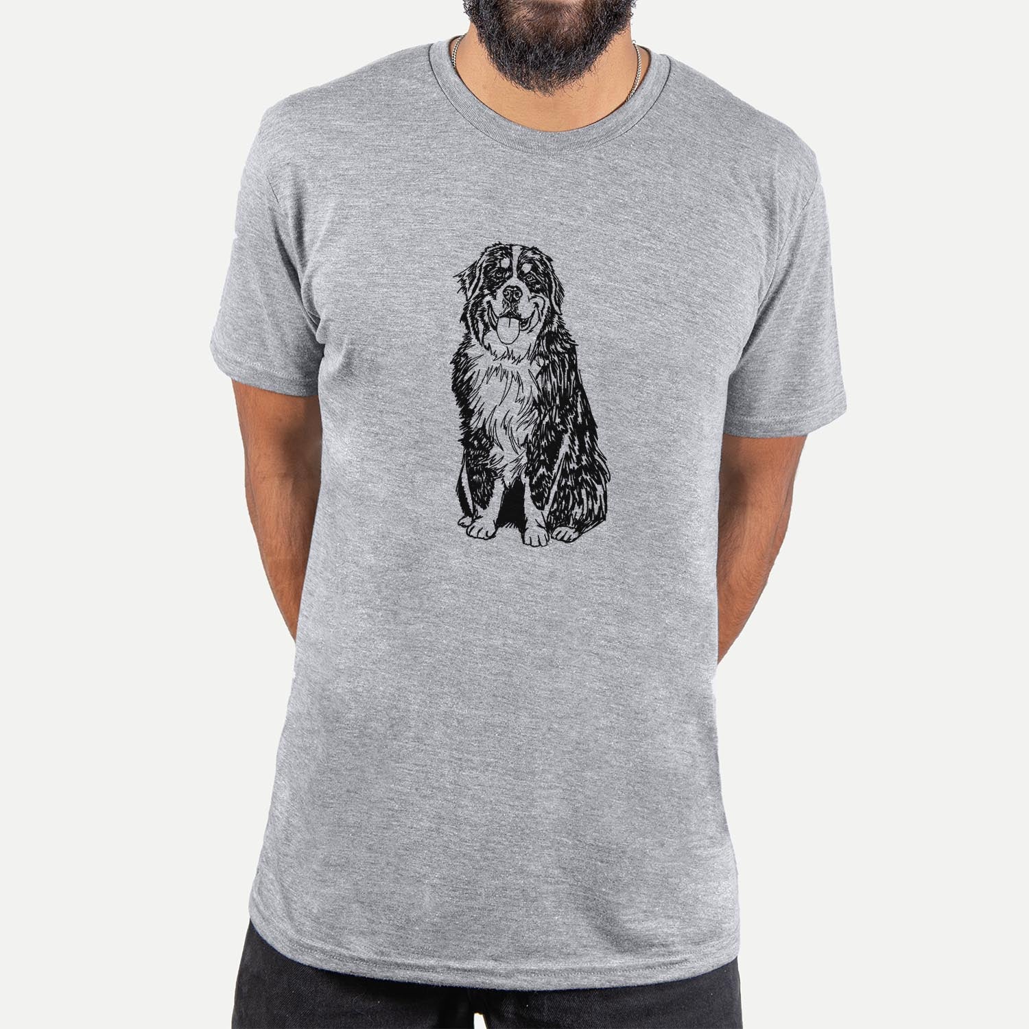 Doodled Bernese Mountain Dog - Unisex Crewneck