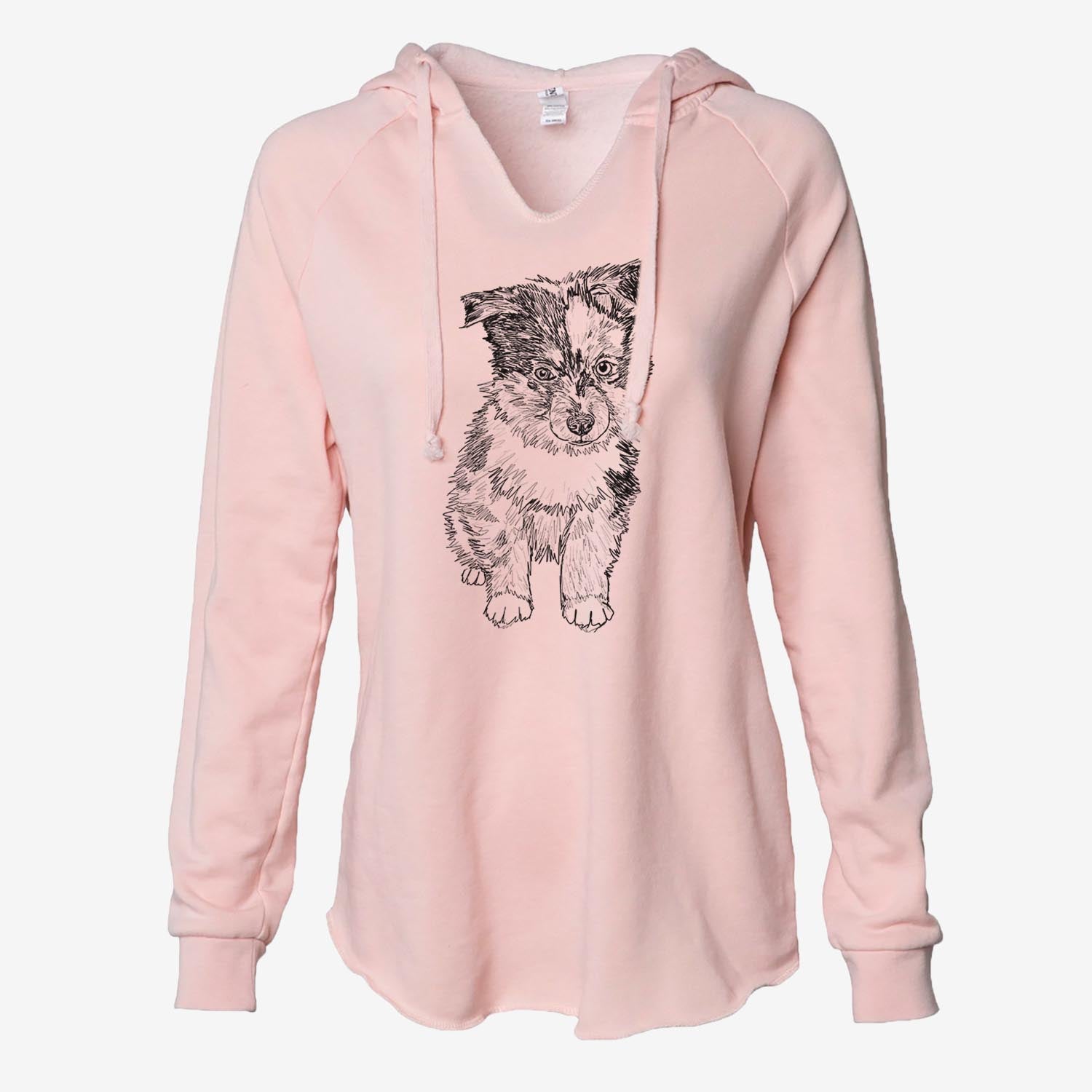 Doodled Bernie the Mini Aussie - Cali Wave Hooded Sweatshirt