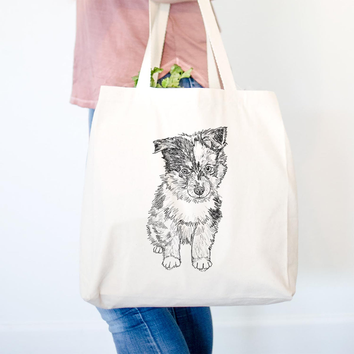 Doodled Bernie the Mini Aussie - Tote Bag