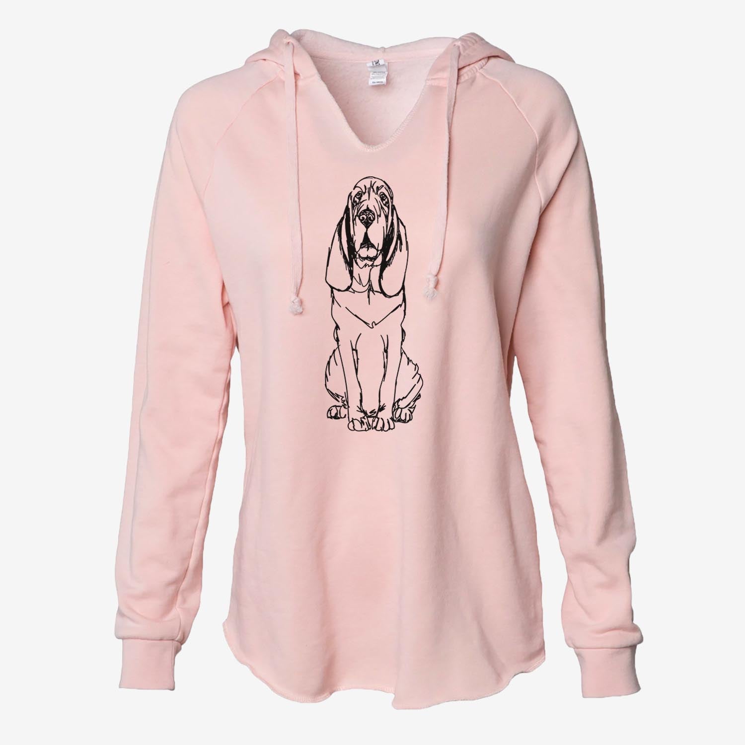 Doodled Bloodhound - Cali Wave Hooded Sweatshirt