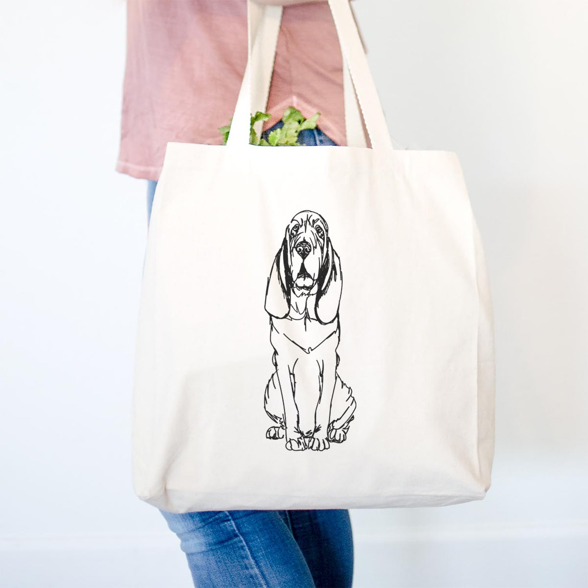 Doodled Bloodhound - Tote Bag