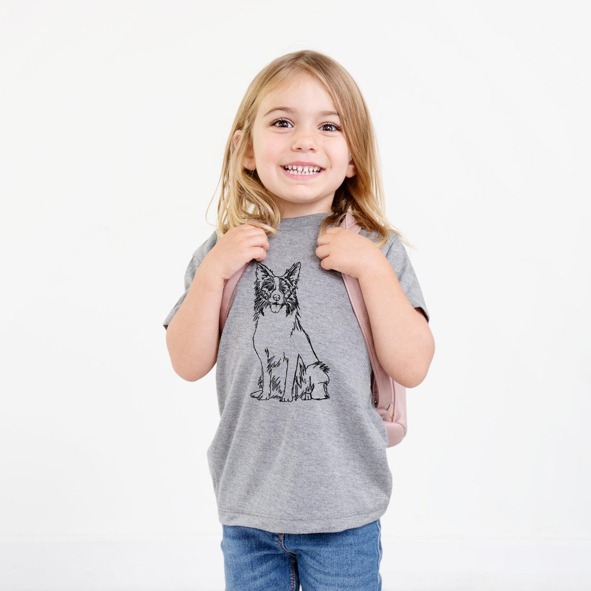 Doodled Border Collie - Kids/Youth/Toddler Shirt