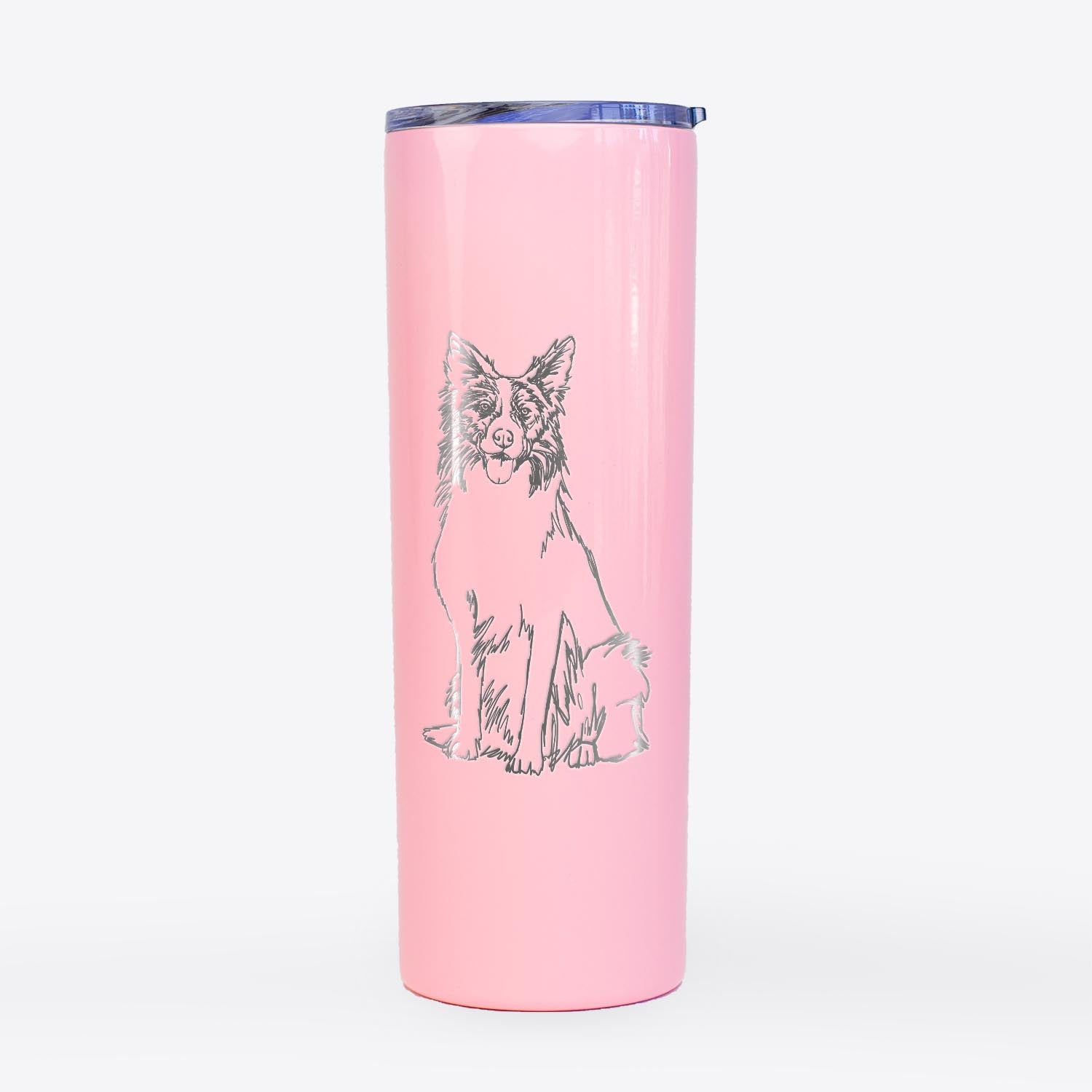 Doodled Border Collie - 20oz Skinny Tumbler