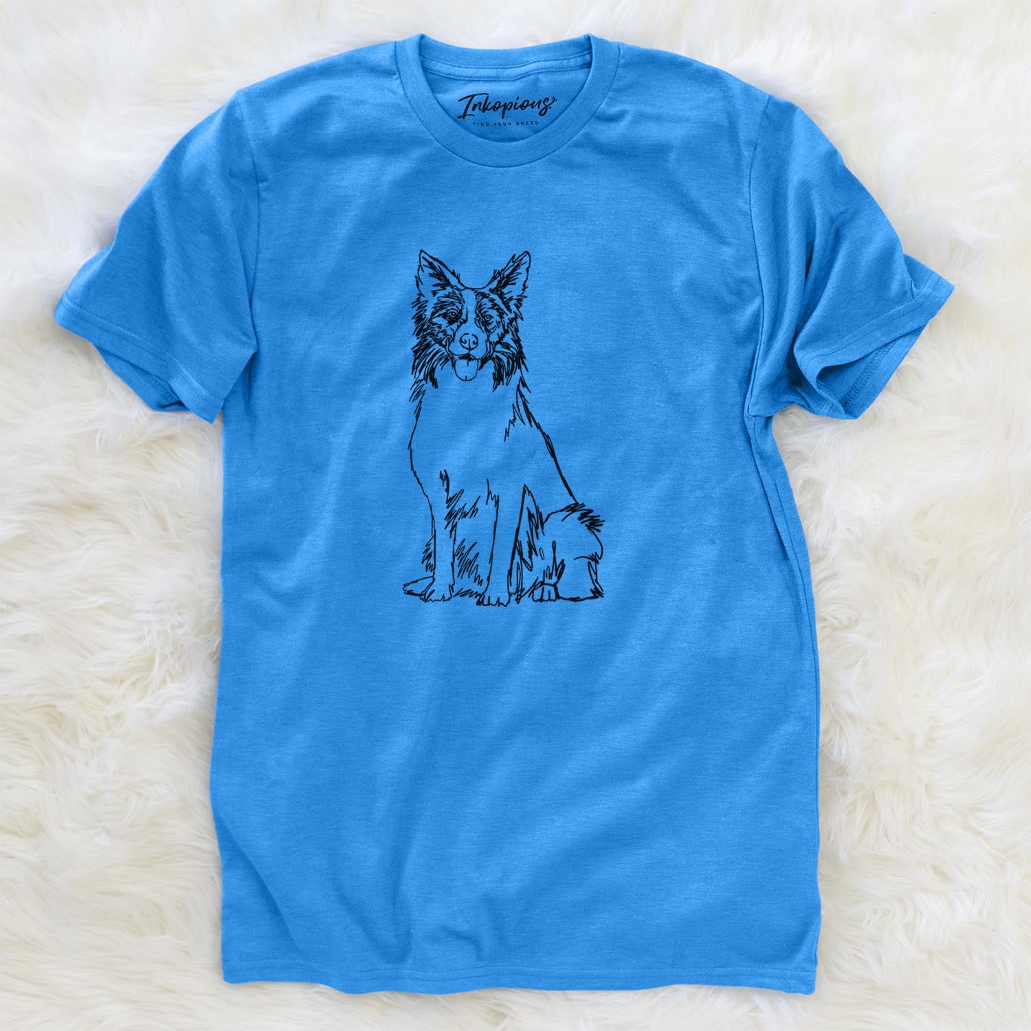 Doodled Border Collie - Unisex Crewneck