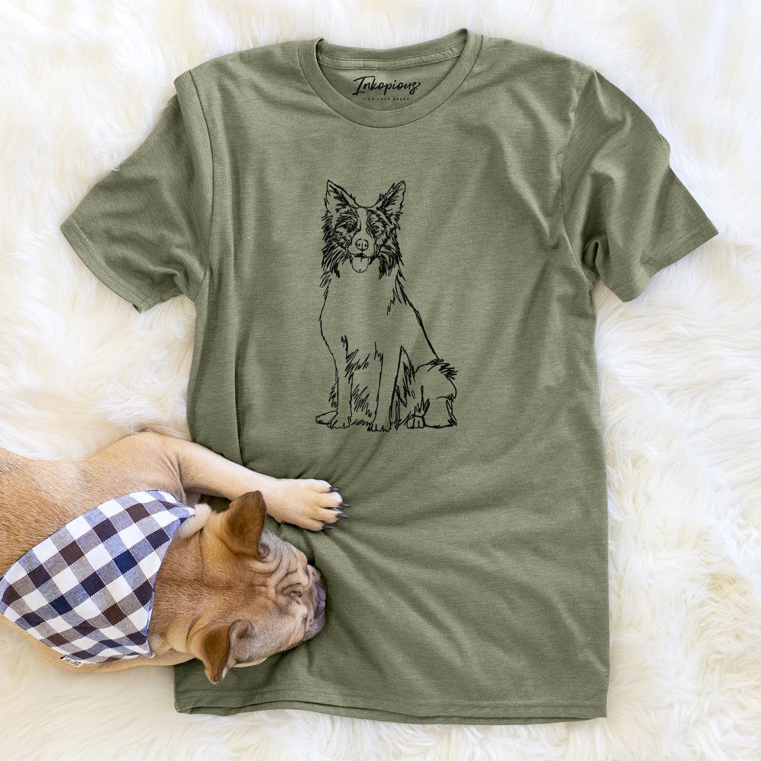 Doodled Border Collie - Unisex Crewneck