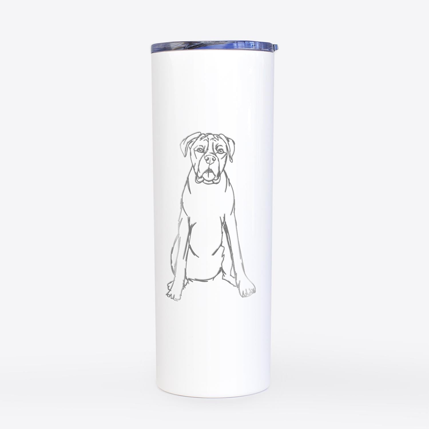 Doodled Boxer - 20oz Skinny Tumbler