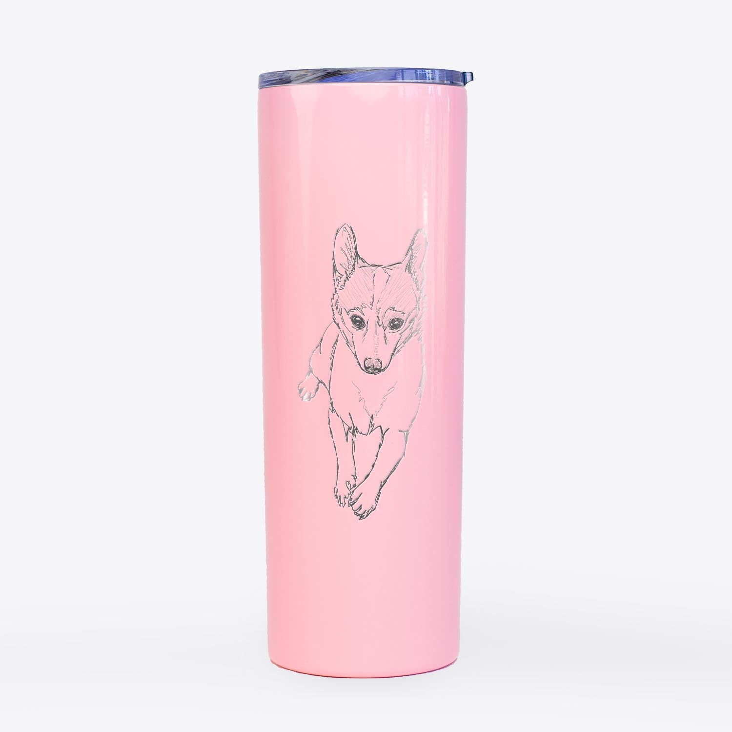 Doodled Buddy the Fox Terrier Chihuahua Mix - 20oz Skinny Tumbler