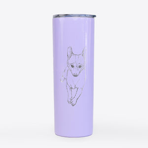 Doodled Buddy the Fox Terrier Chihuahua Mix - 20oz Skinny Tumbler