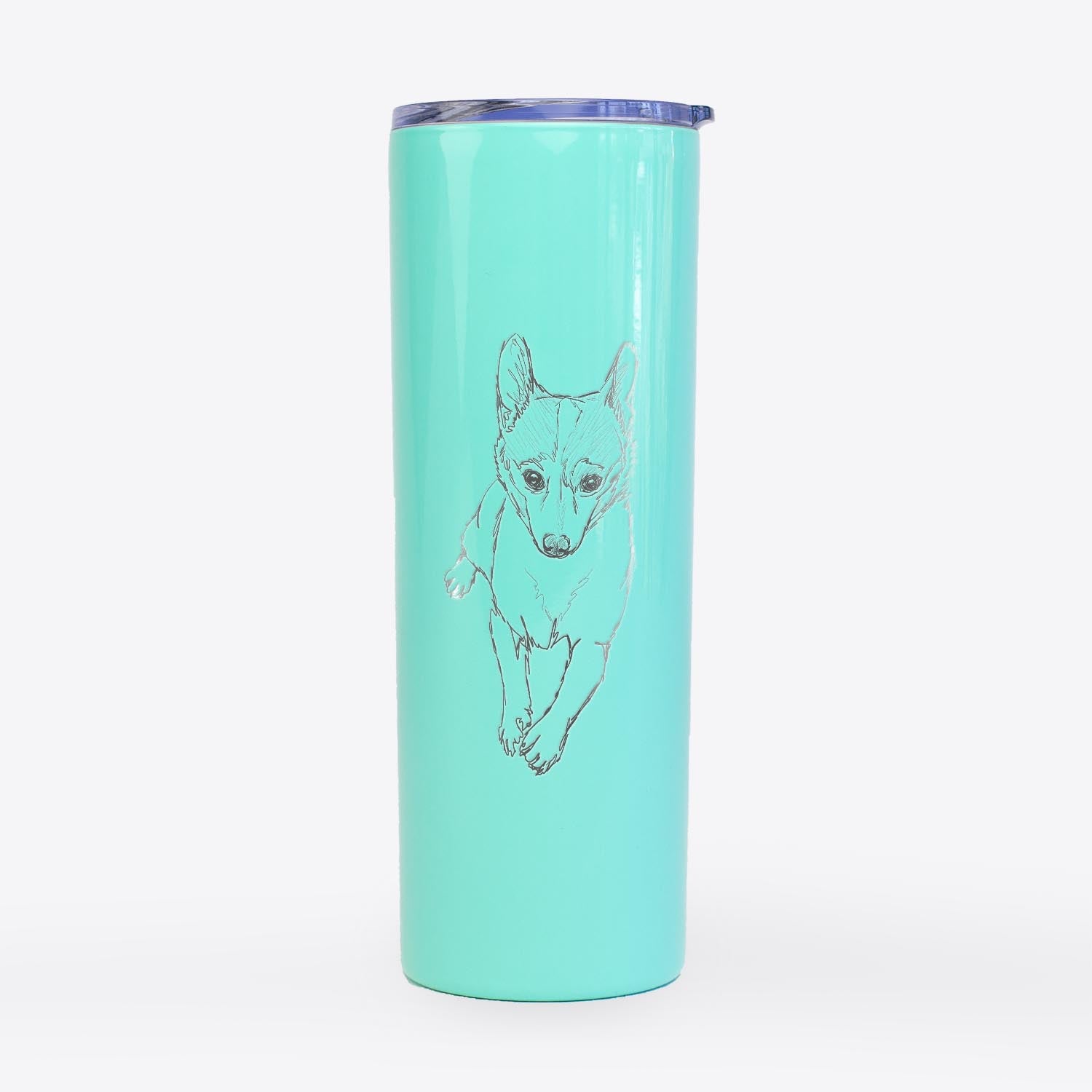 Doodled Buddy the Fox Terrier Chihuahua Mix - 20oz Skinny Tumbler