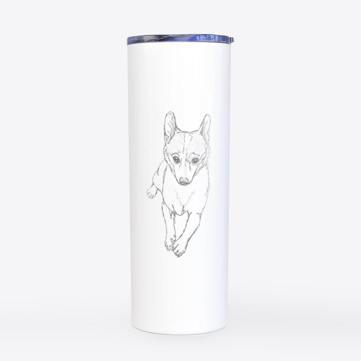 Doodled Buddy the Fox Terrier Chihuahua Mix - 20oz Skinny Tumbler