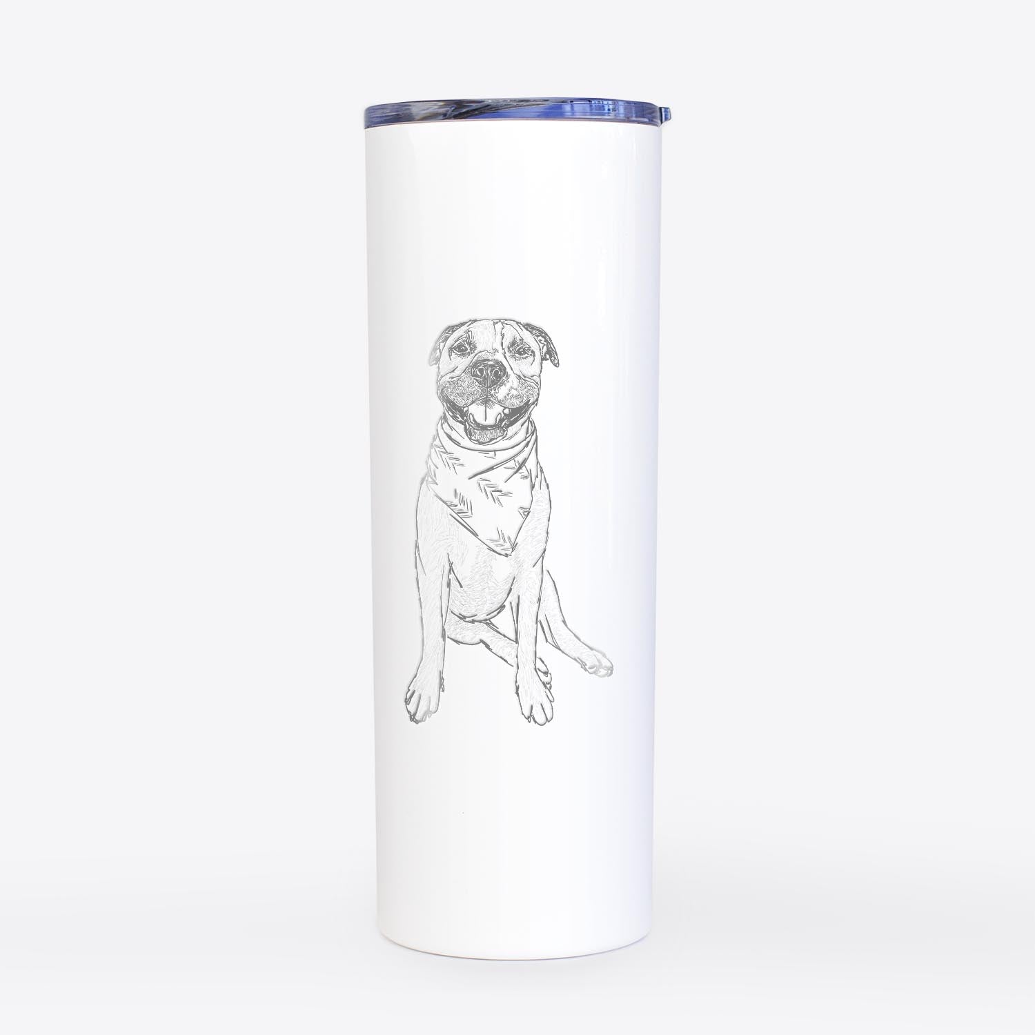 Doodled Buddy the American Staffordshire Terrier - 20oz Skinny Tumbler