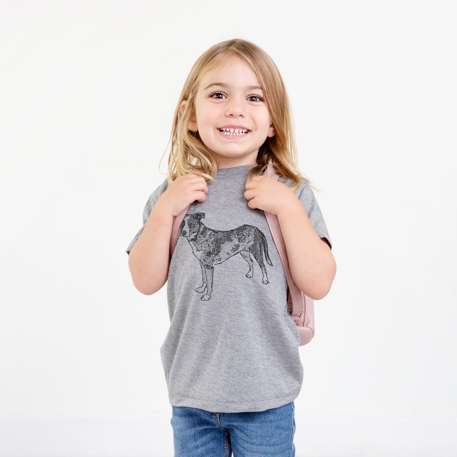 Doodled Carolina the Catahoula/Cattle Dog Mix - Kids/Youth/Toddler Shirt