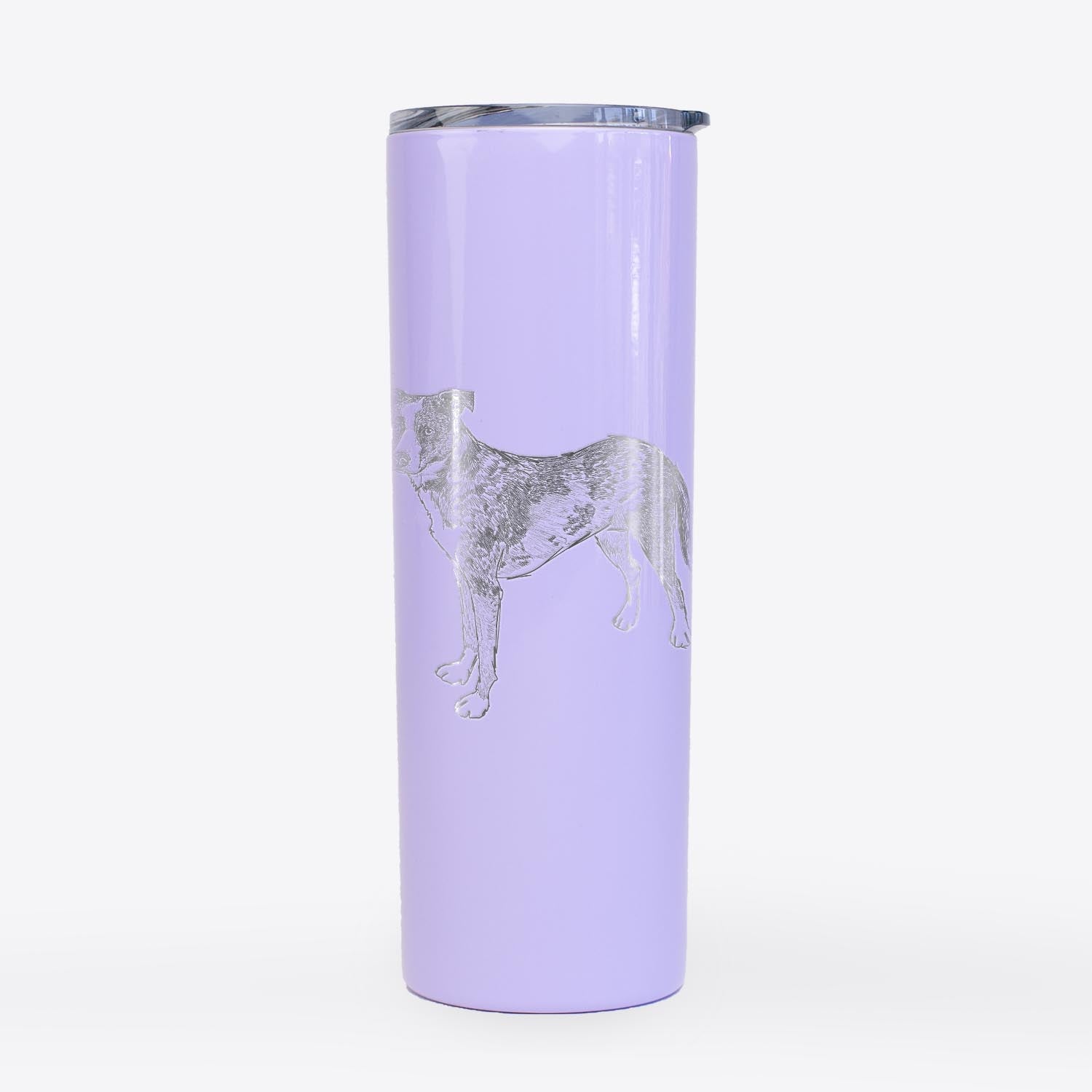 Doodled Carolina the Catahoula/Cattle Dog Mix - 20oz Skinny Tumbler