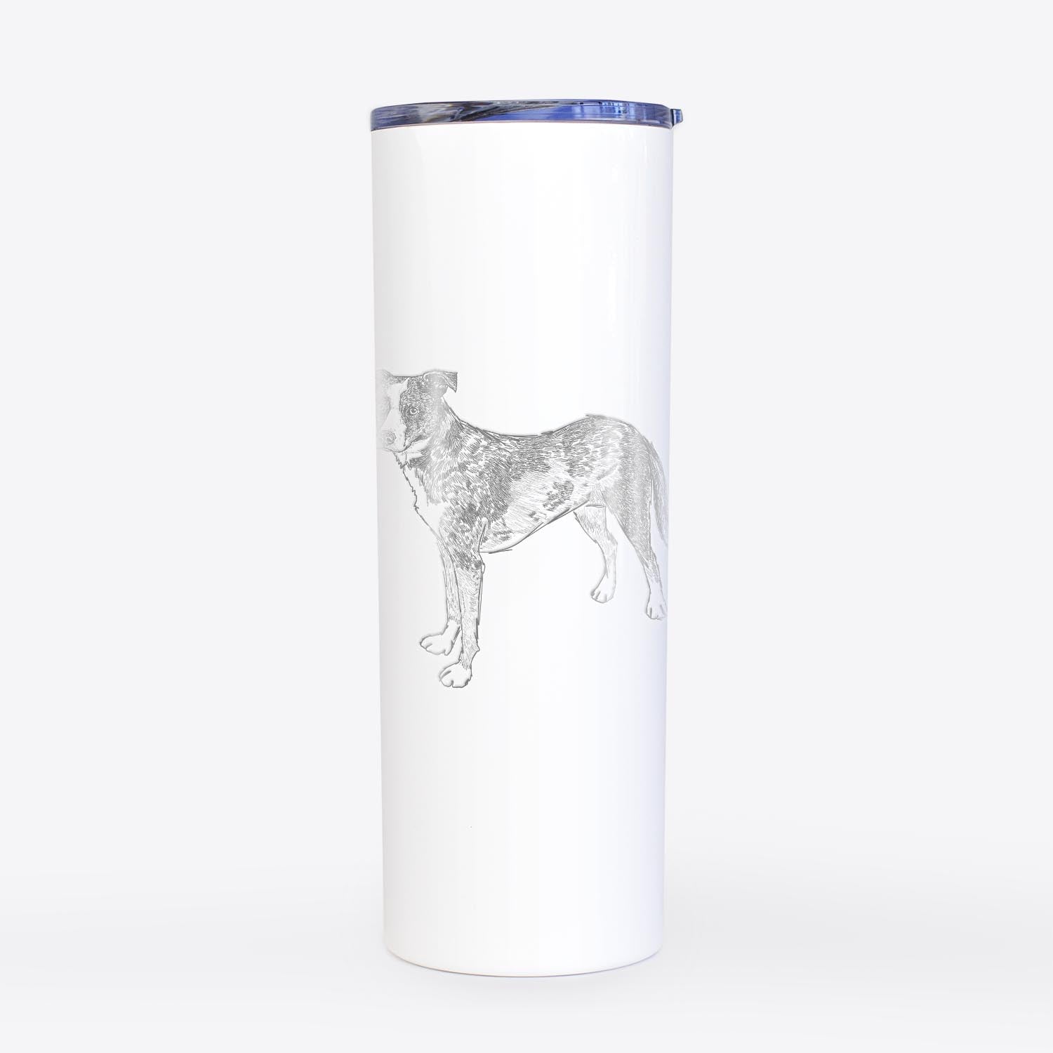 Doodled Carolina the Catahoula/Cattle Dog Mix - 20oz Skinny Tumbler